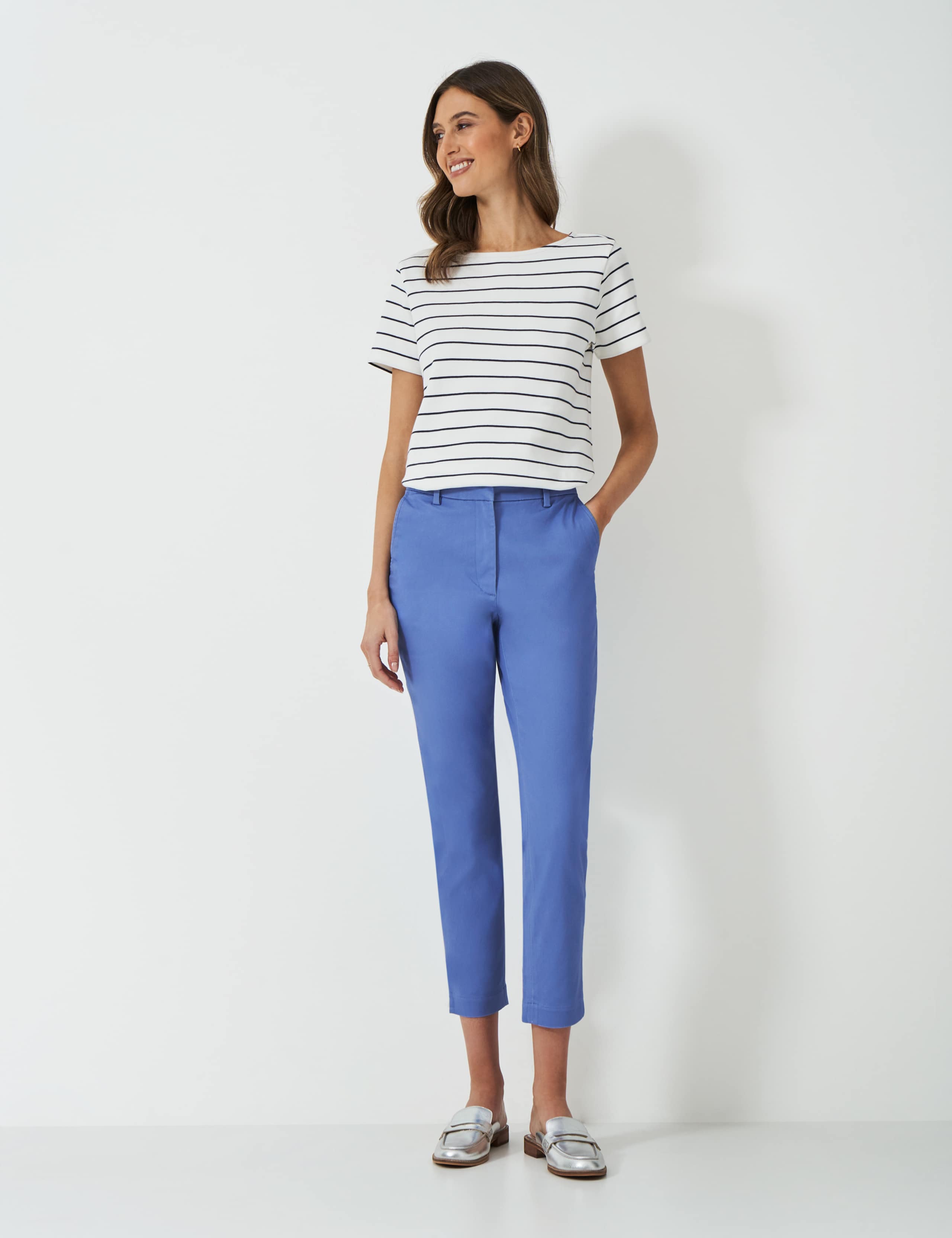Cotton Rich Skinny Cropped Chinos