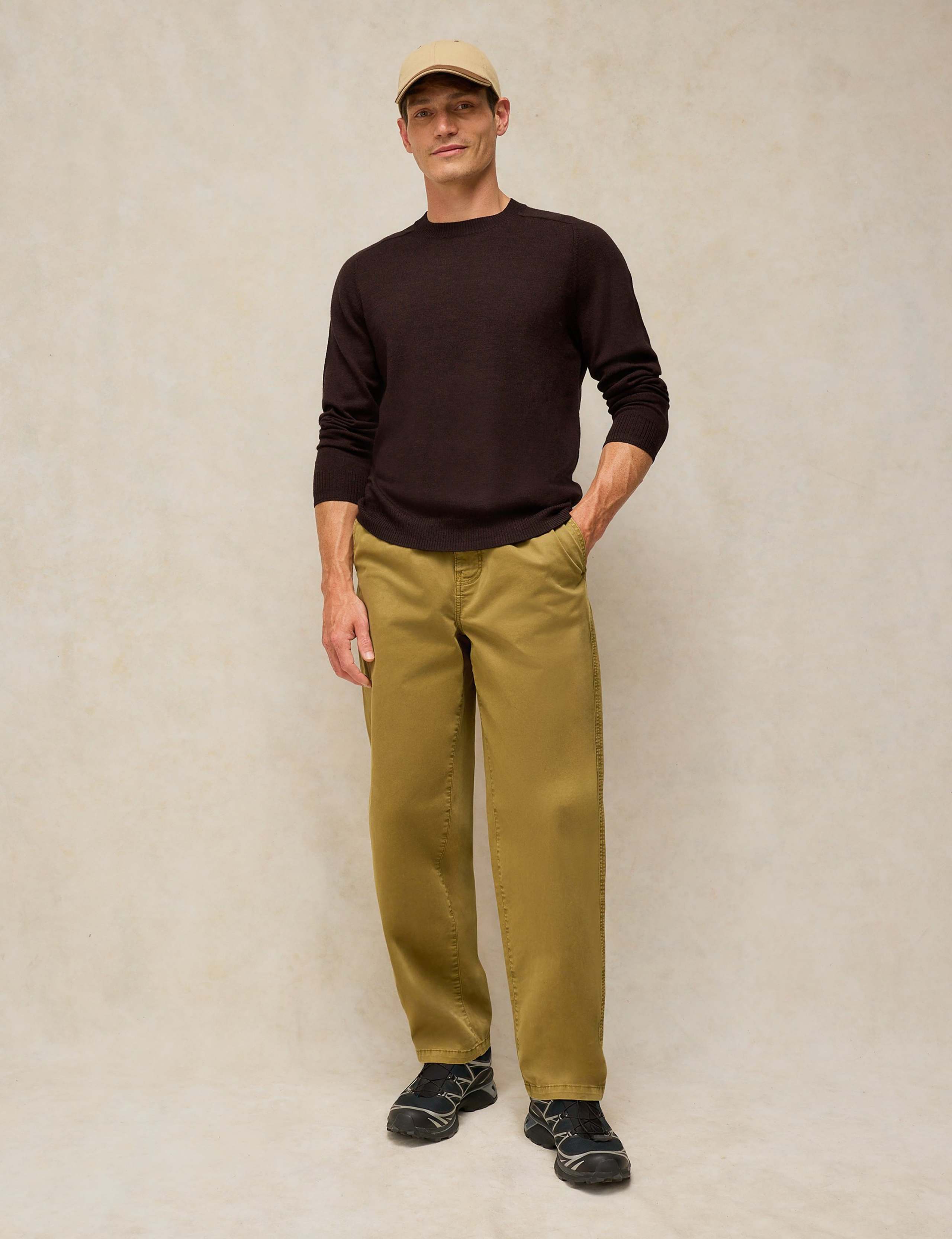 Pure Wool Crew Neck Long Sleeve Jumper