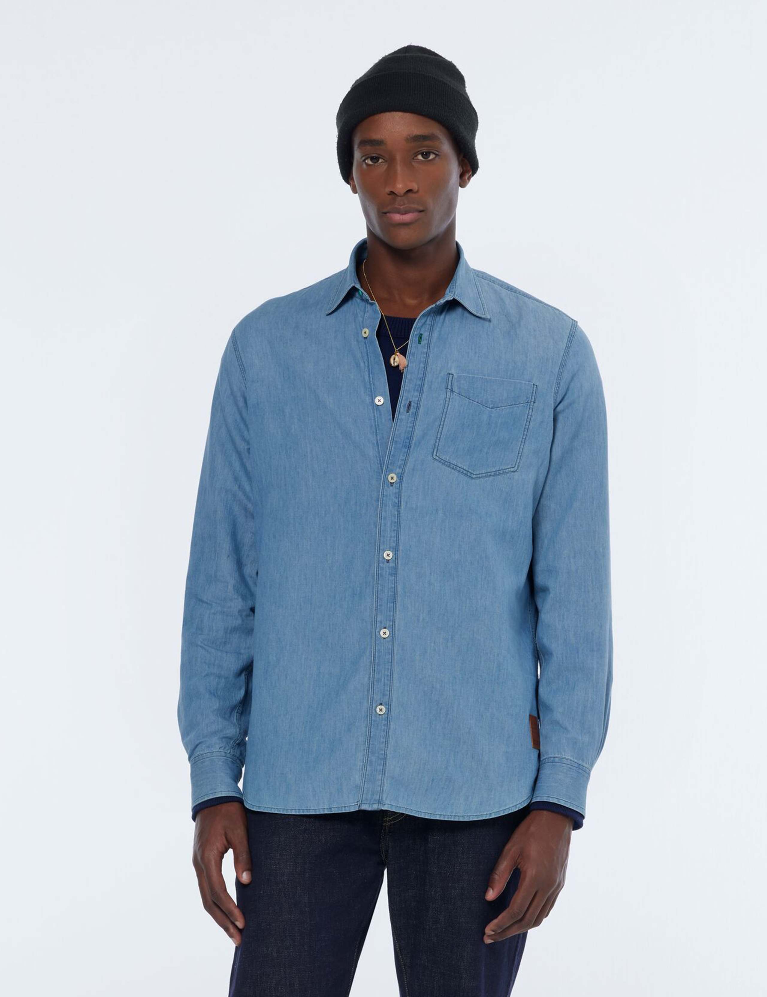 Pure Cotton Denim Shirt