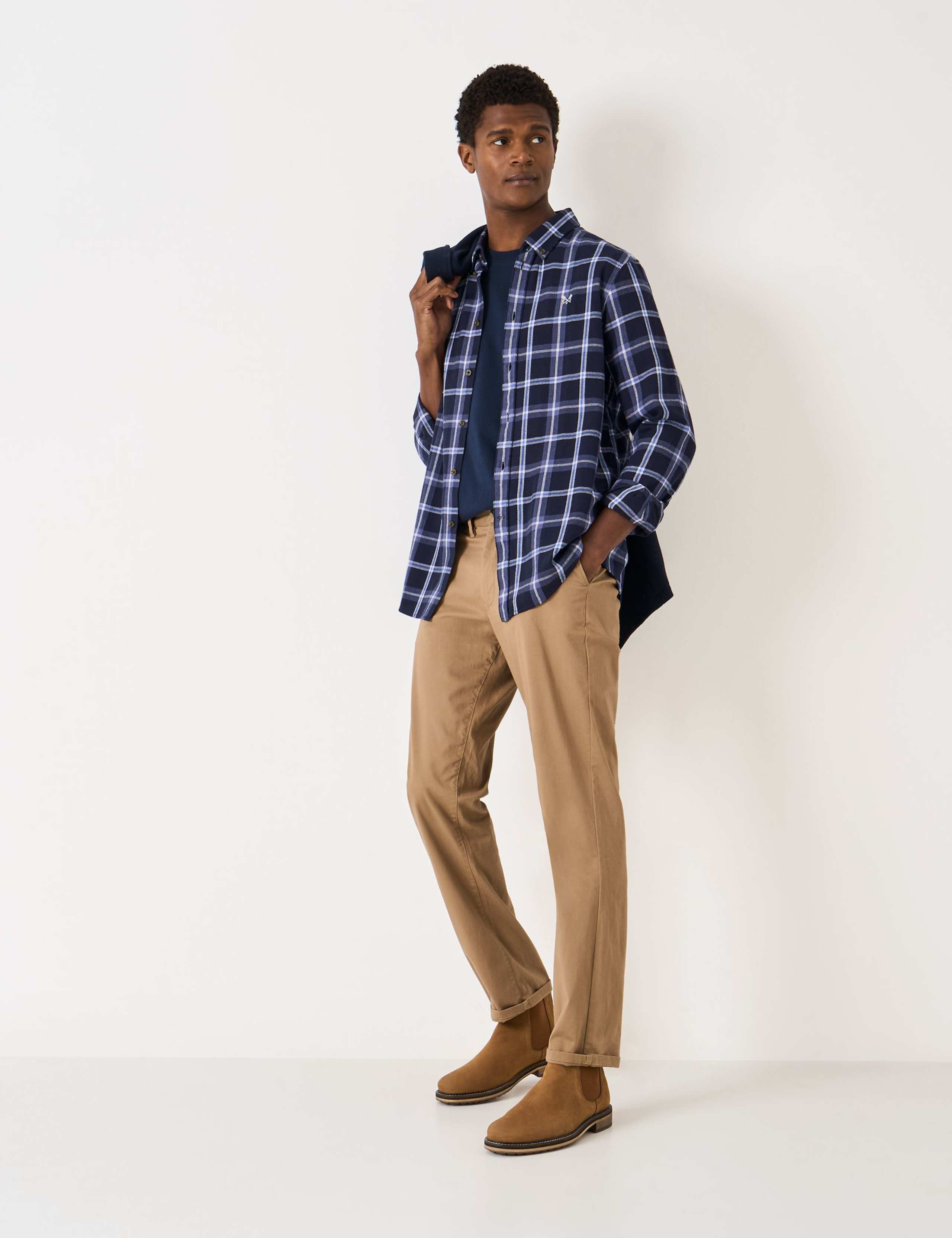 Pure Cotton Check Flannel Shirt