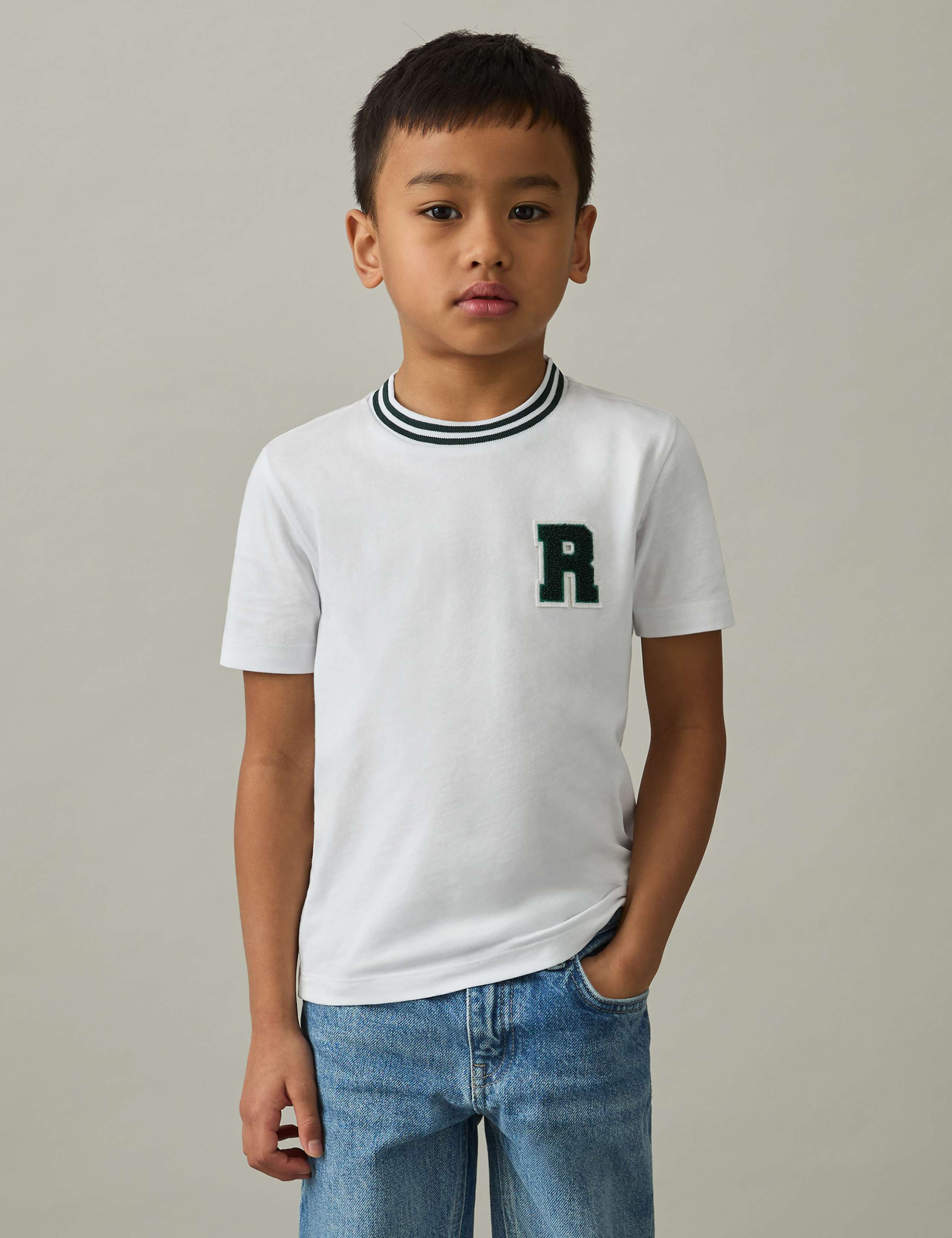 Pure Cotton Tipped Appliqué T-Shirt (3-14 Yrs)