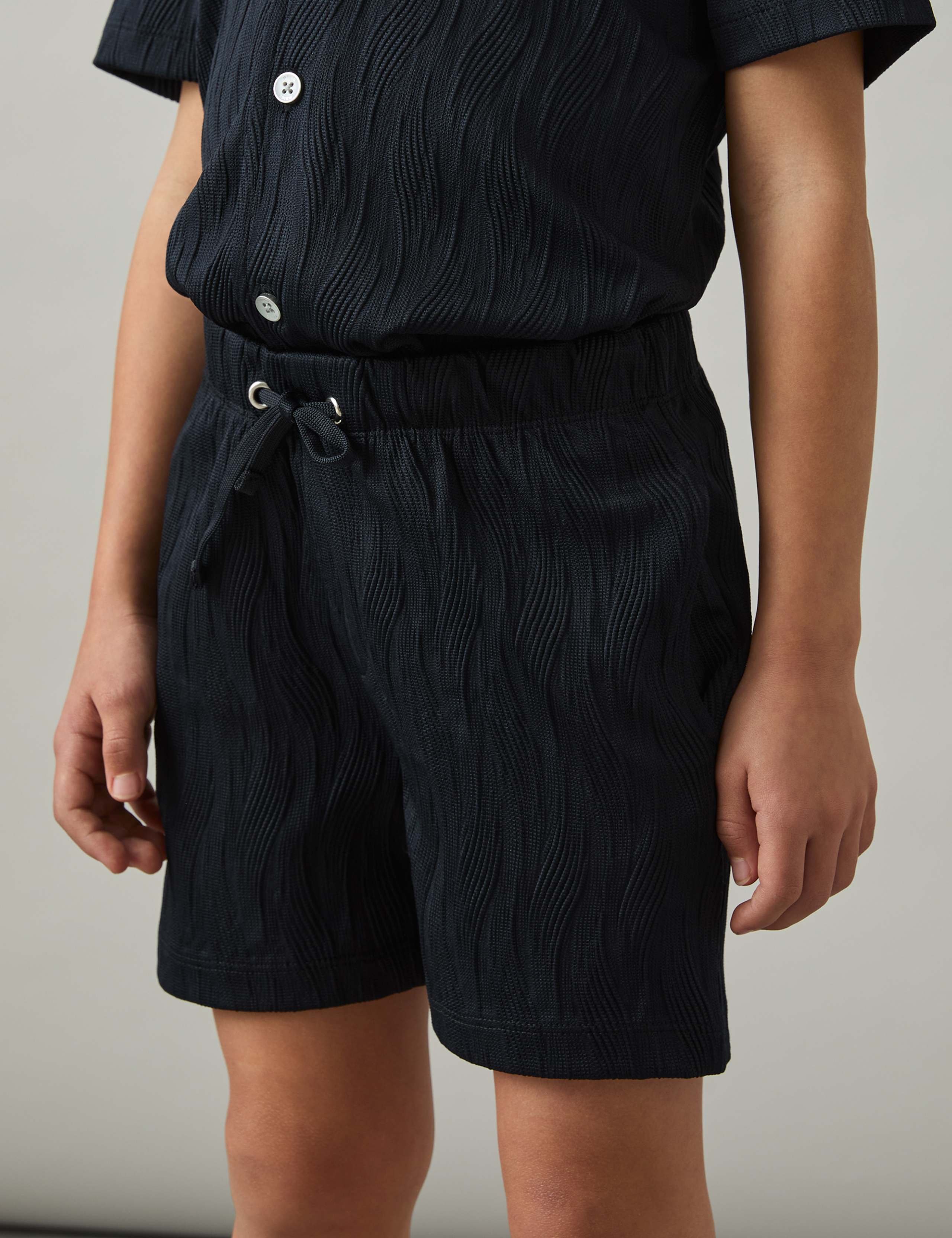 Wave Textured Shorts (3-14 Yrs)