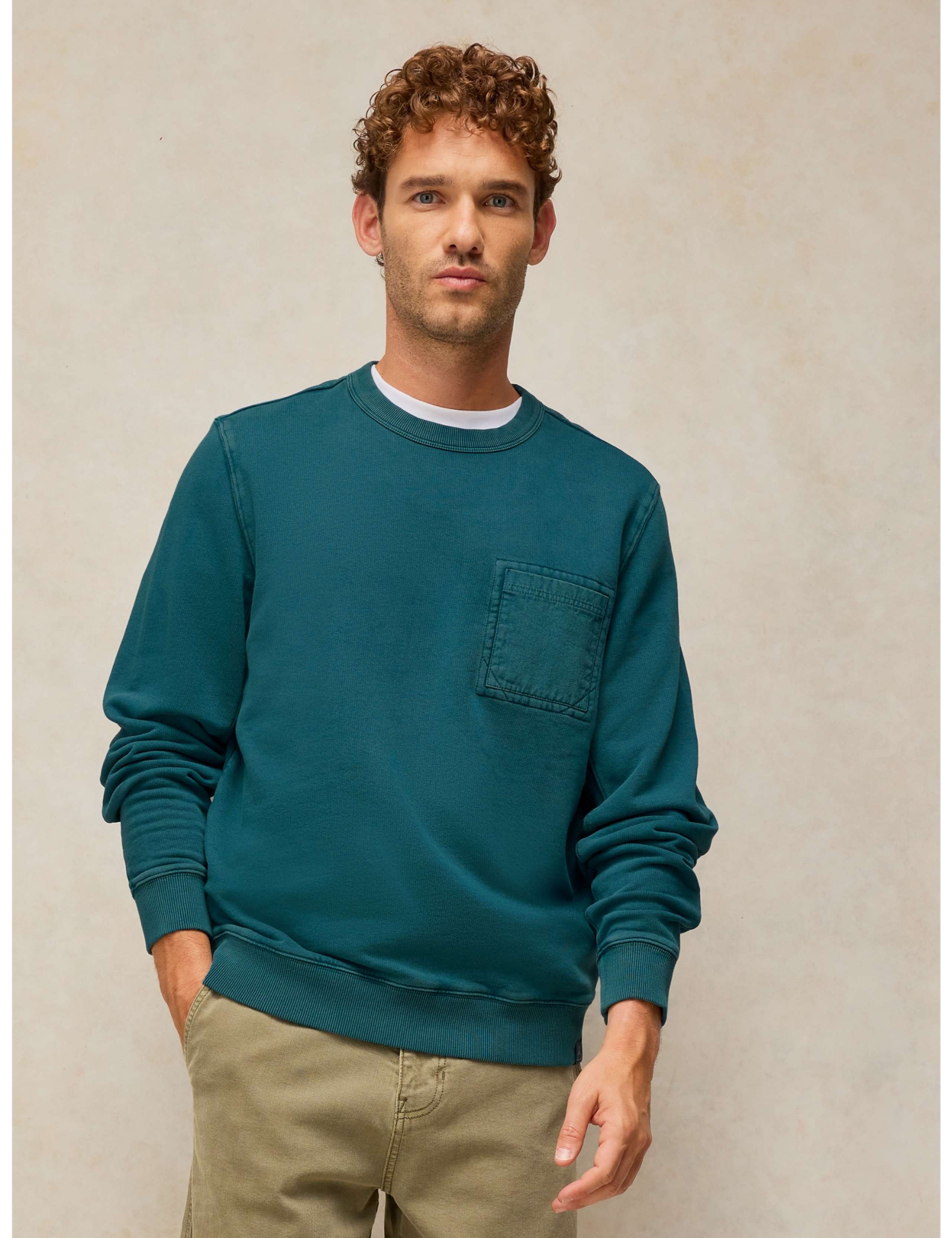 Bamburgh Pure Cotton Crew Neck Sweatshirt