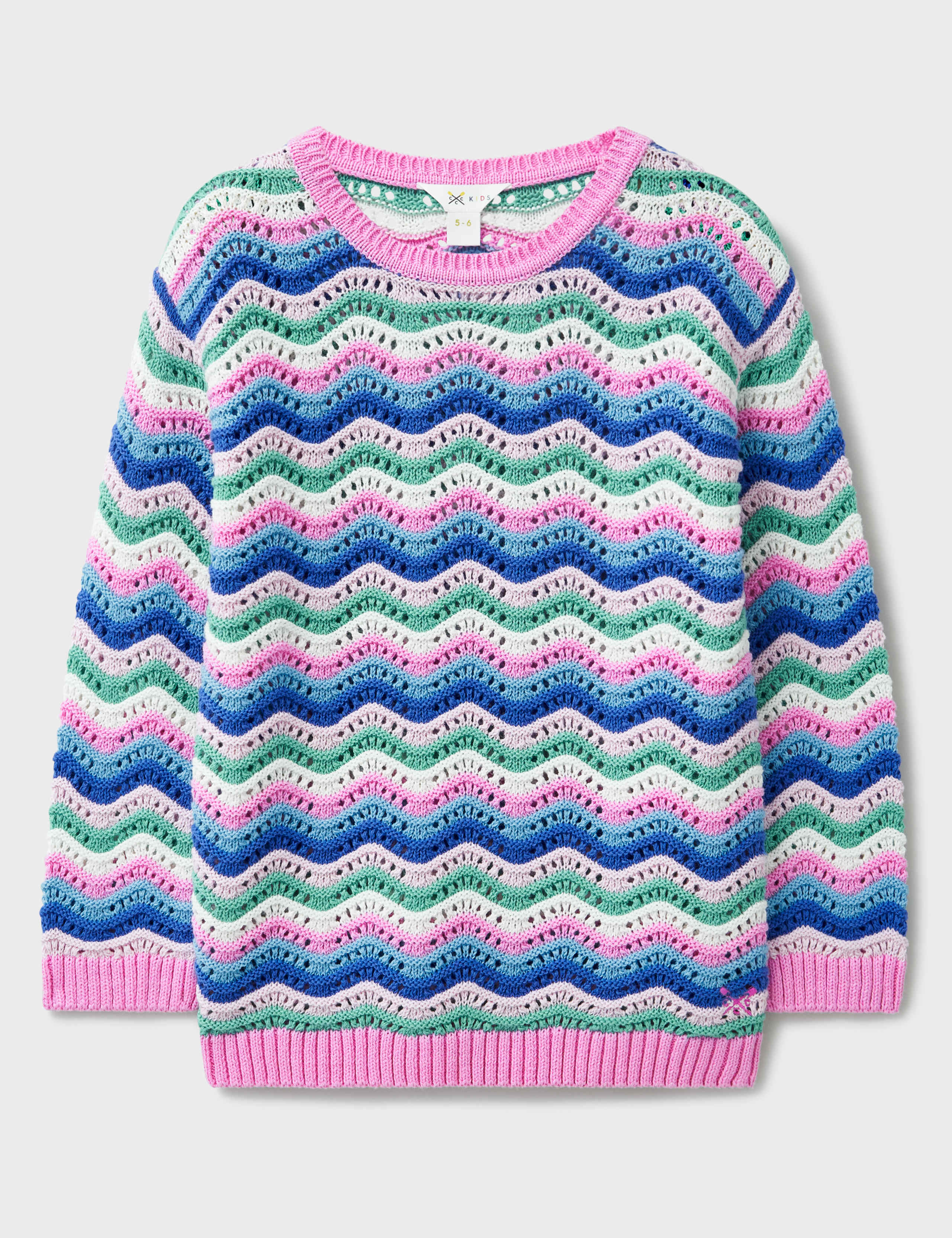 Pure Cotton Striped Jumper (3-12 Yrs)