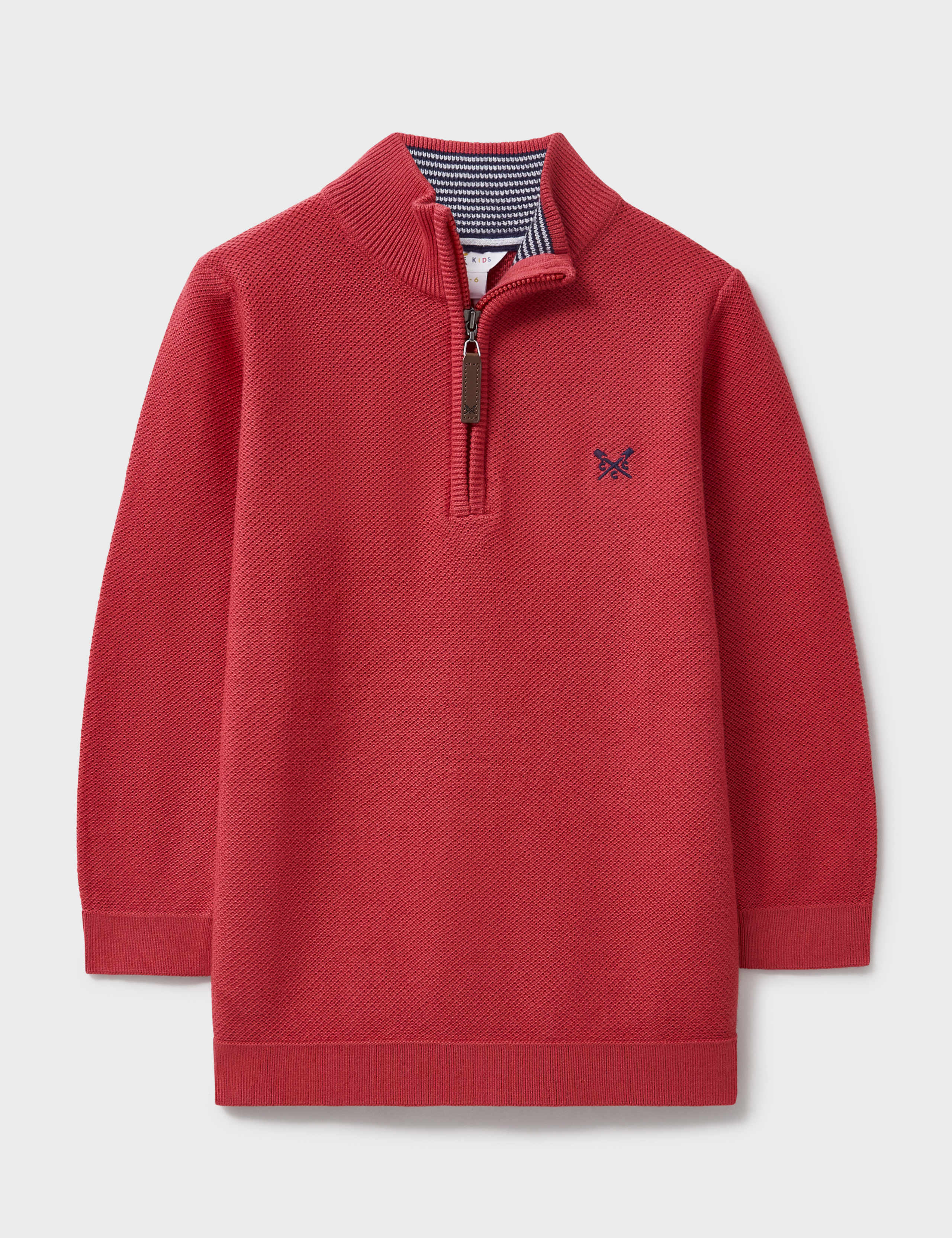 Pure Cotton Half Zip Jumper (3-12 Yrs)