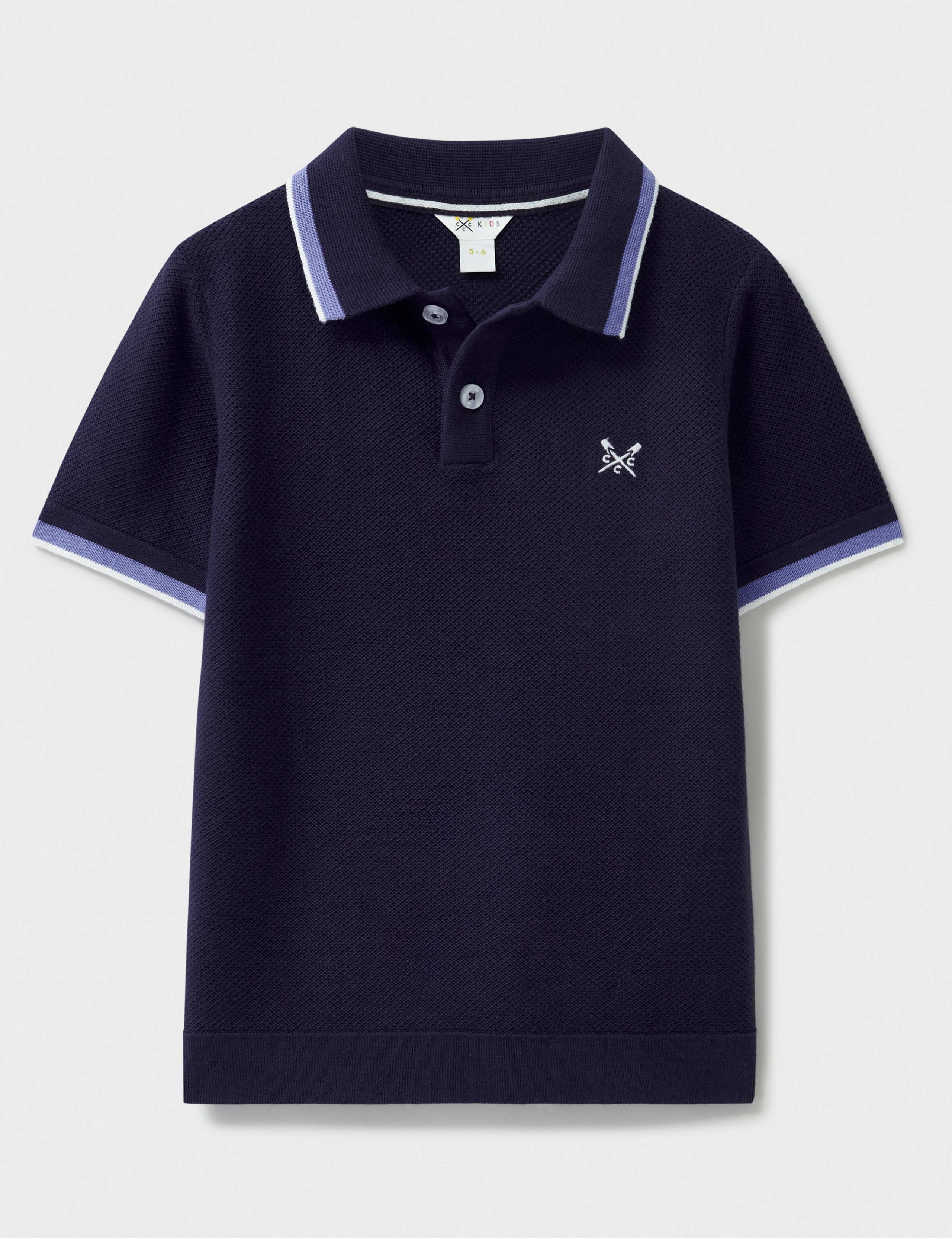 Pure Cotton Knitted Polo Shirt (3-12 Yrs)