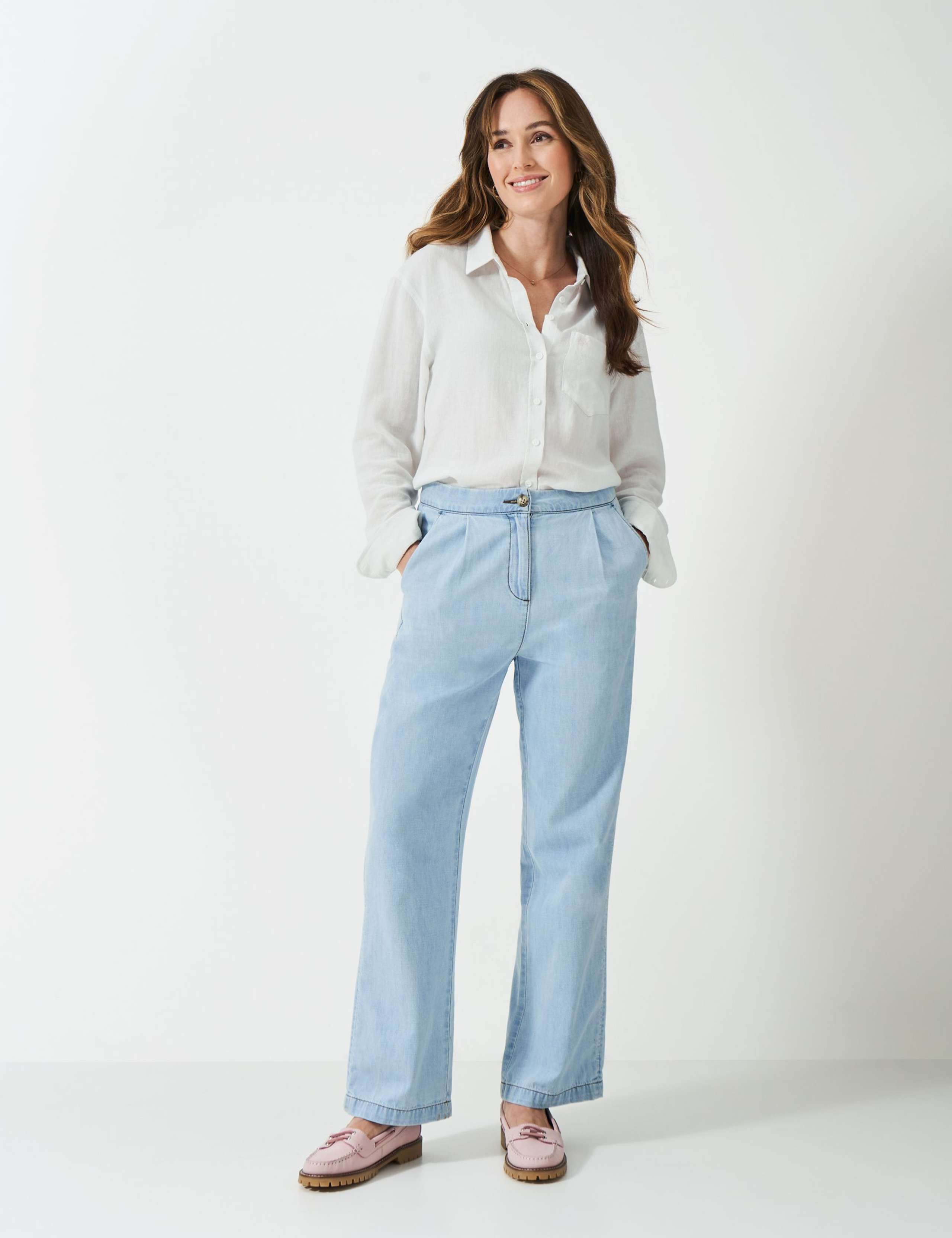 Linen Rich Textured Collared Relaxed Shirt
