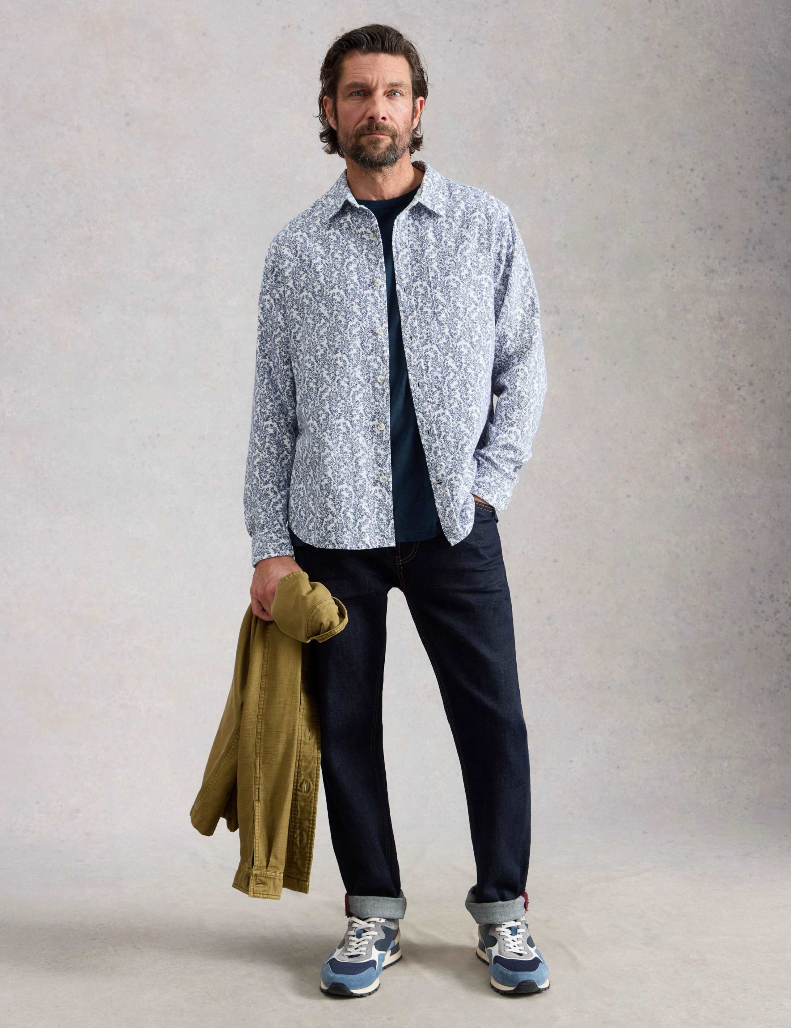 Pure Cotton Vine Print Shirt