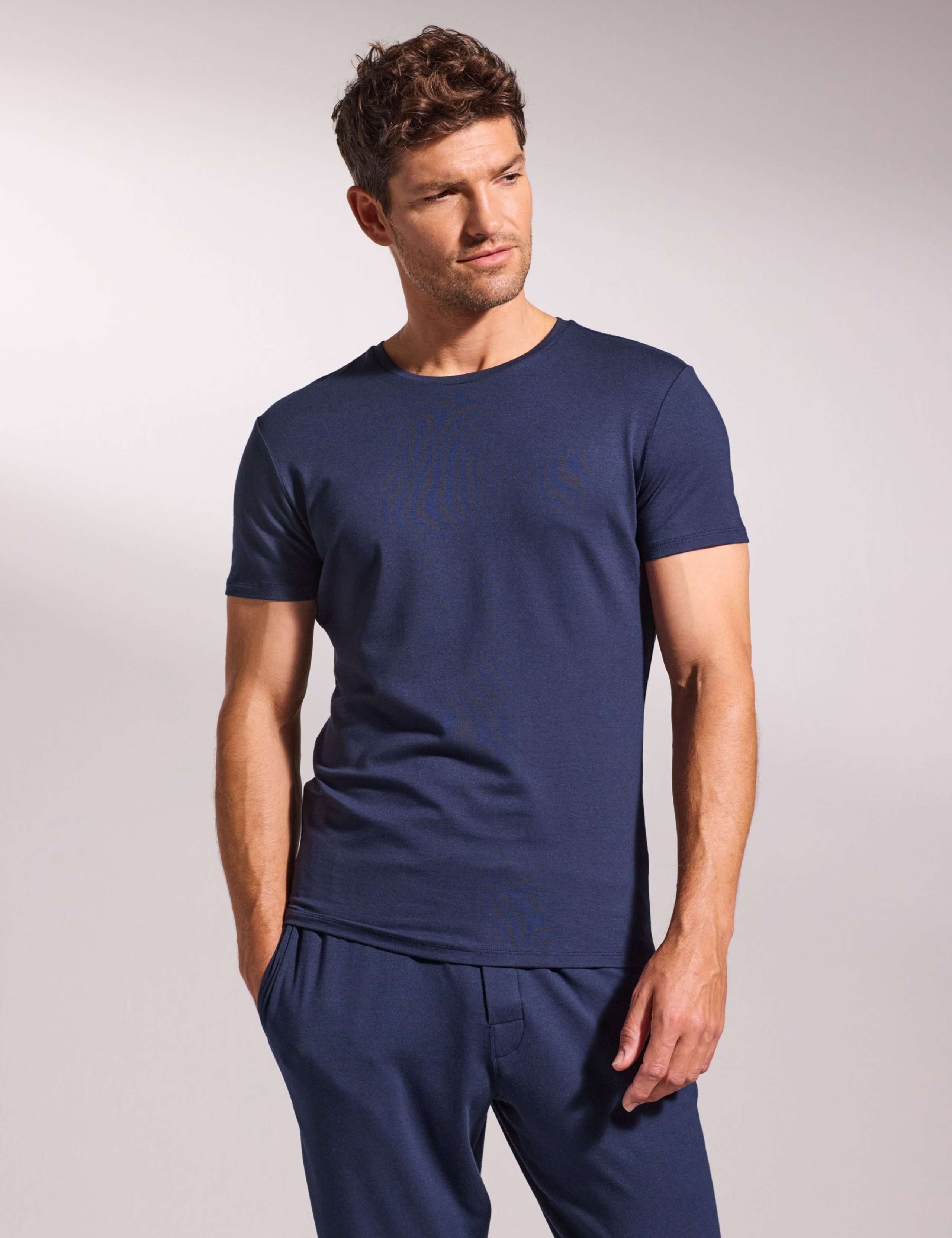 Premium Cotton Modal Crew Neck Pyjama Tee