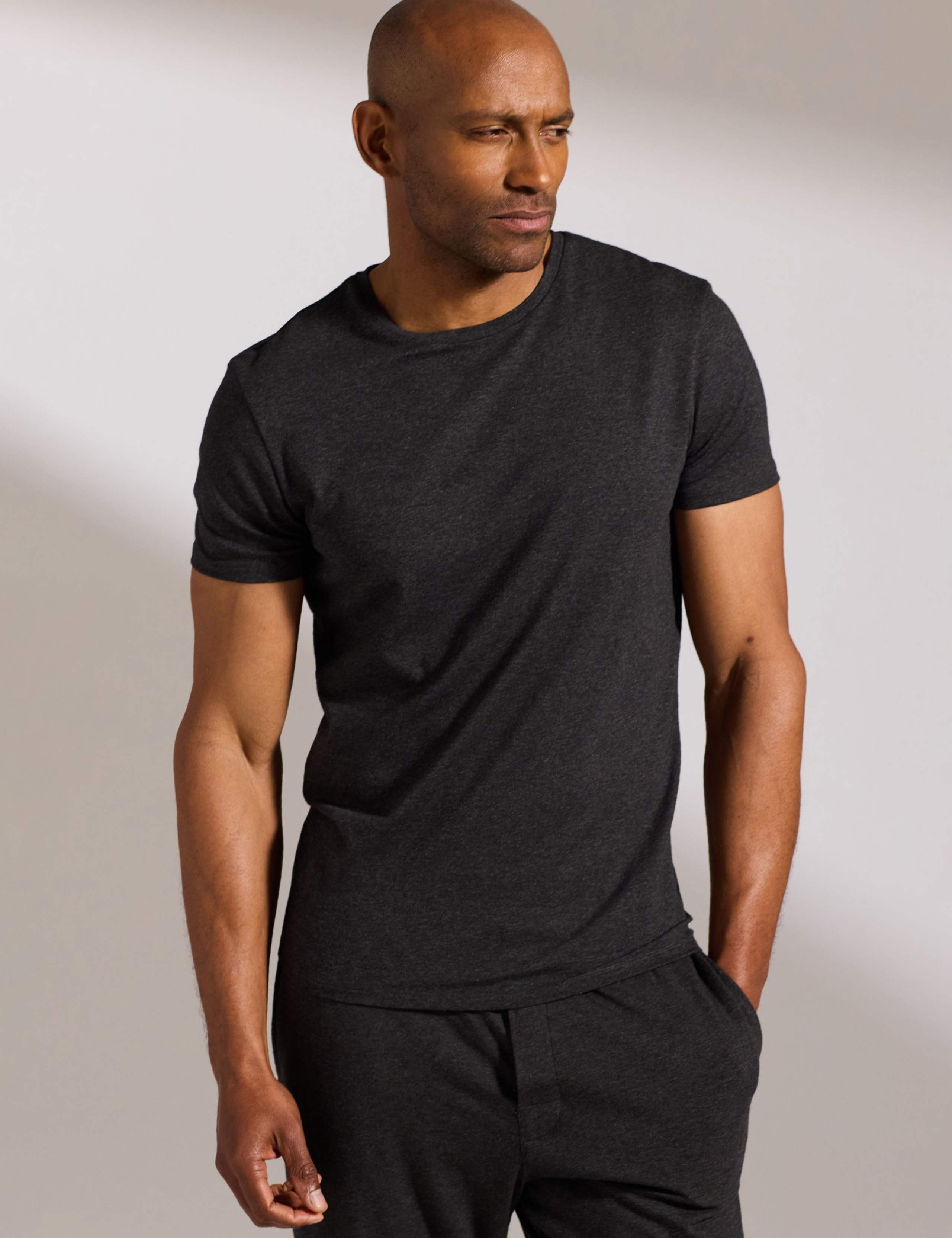 Premium Cotton Modal Crew Neck Pyjama Tee