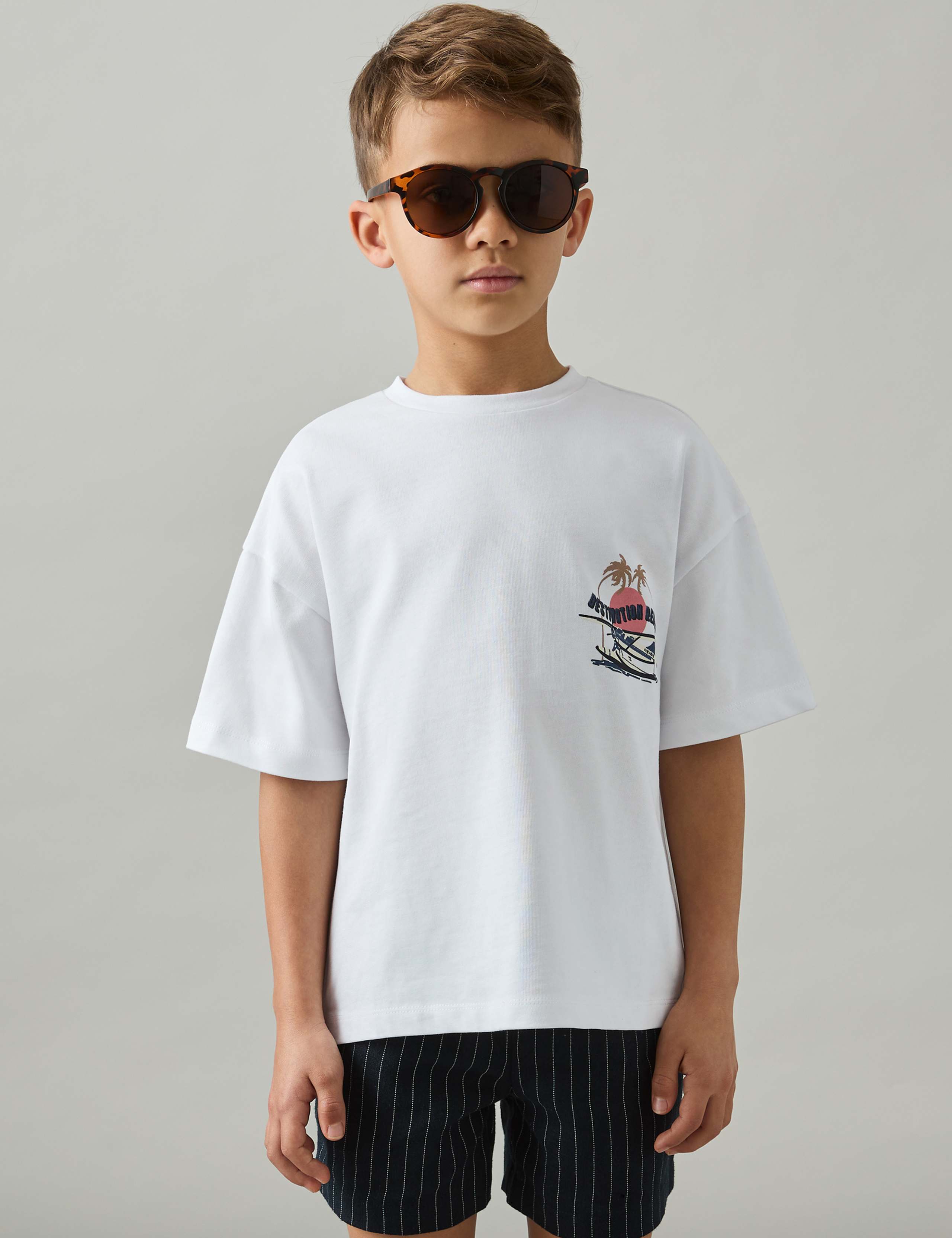 Pure Cotton Printed Oversized T-Shirt (3-14 Yrs)