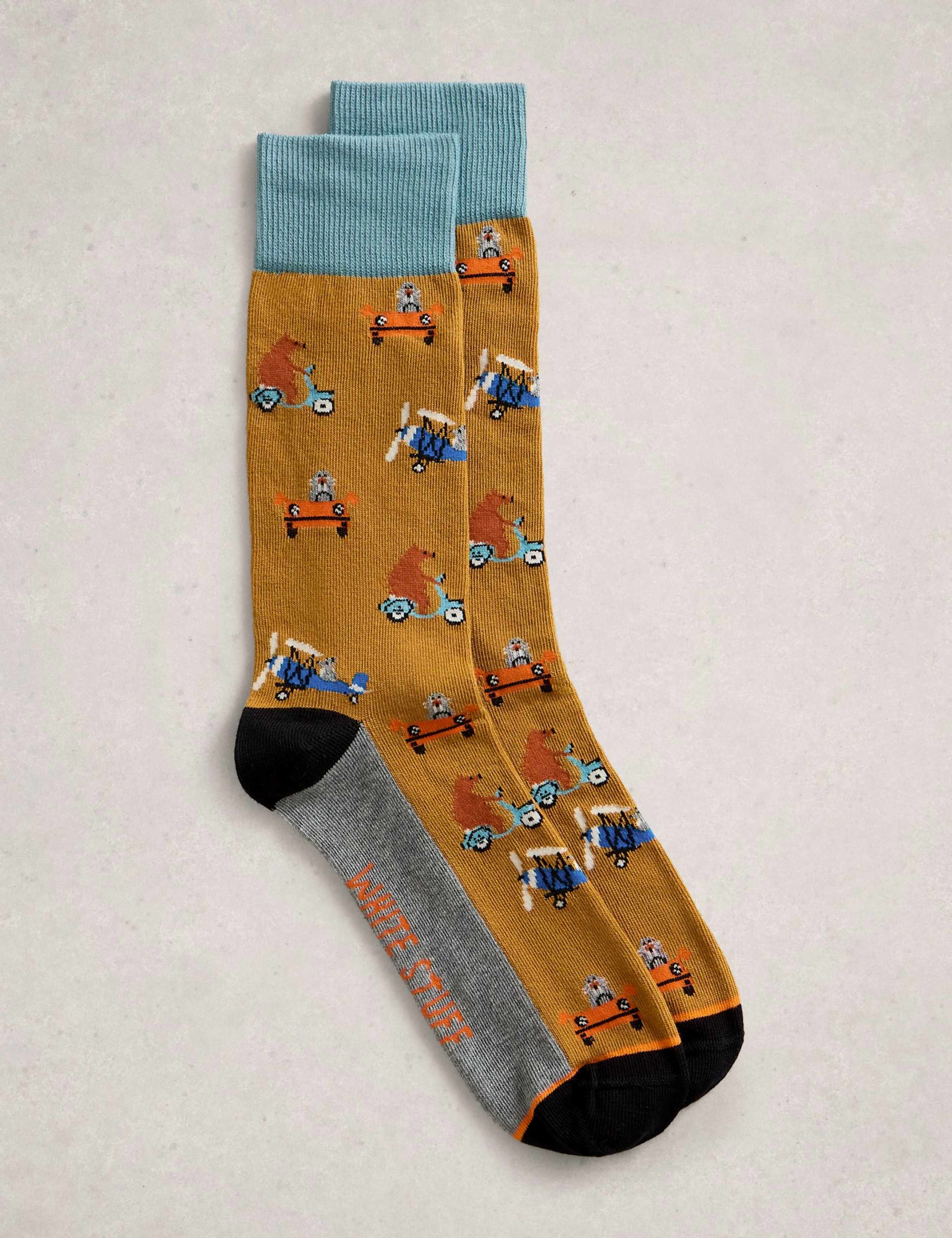 Animal Cotton Rich Ankle Socks