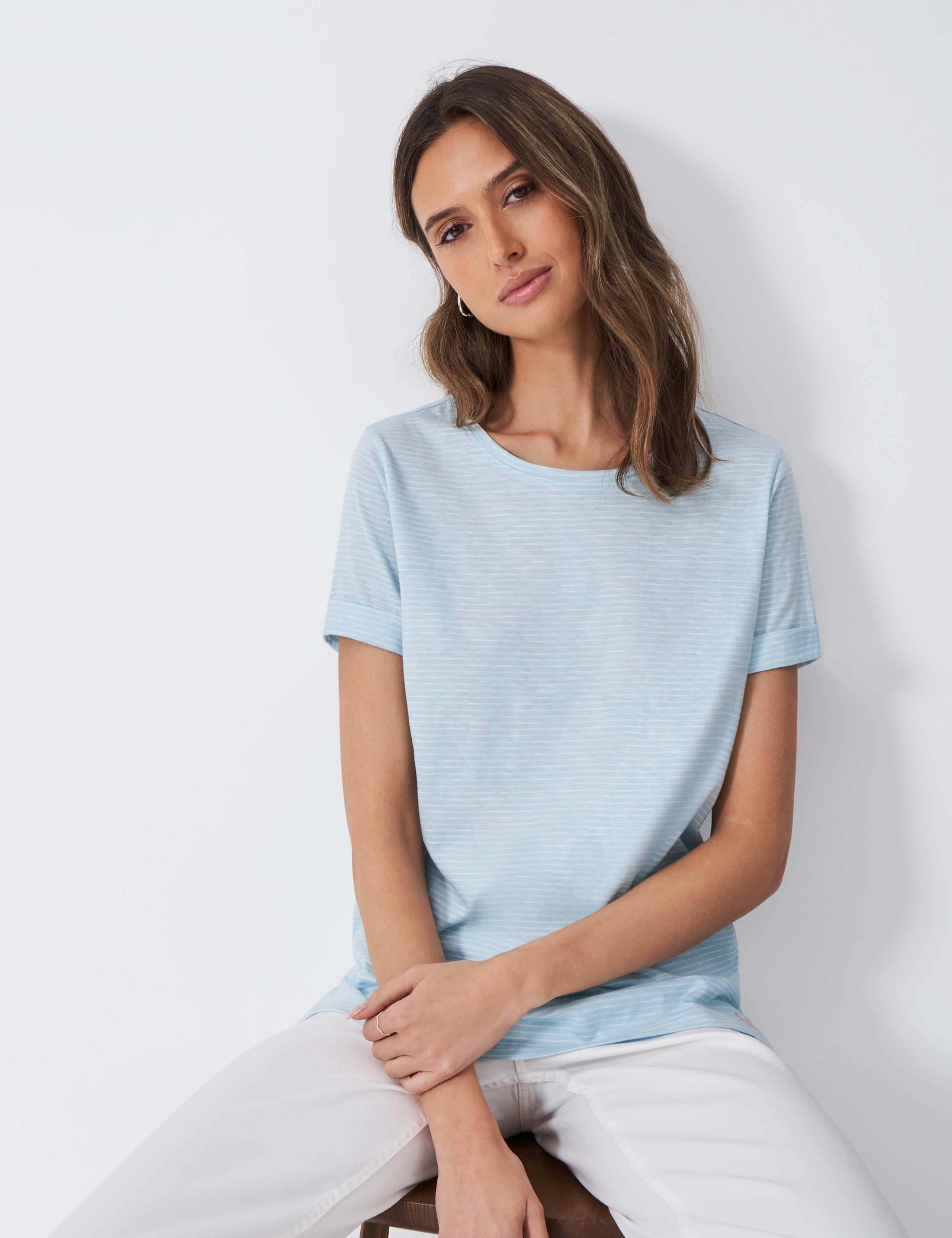 Pure Cotton Striped T-Shirt