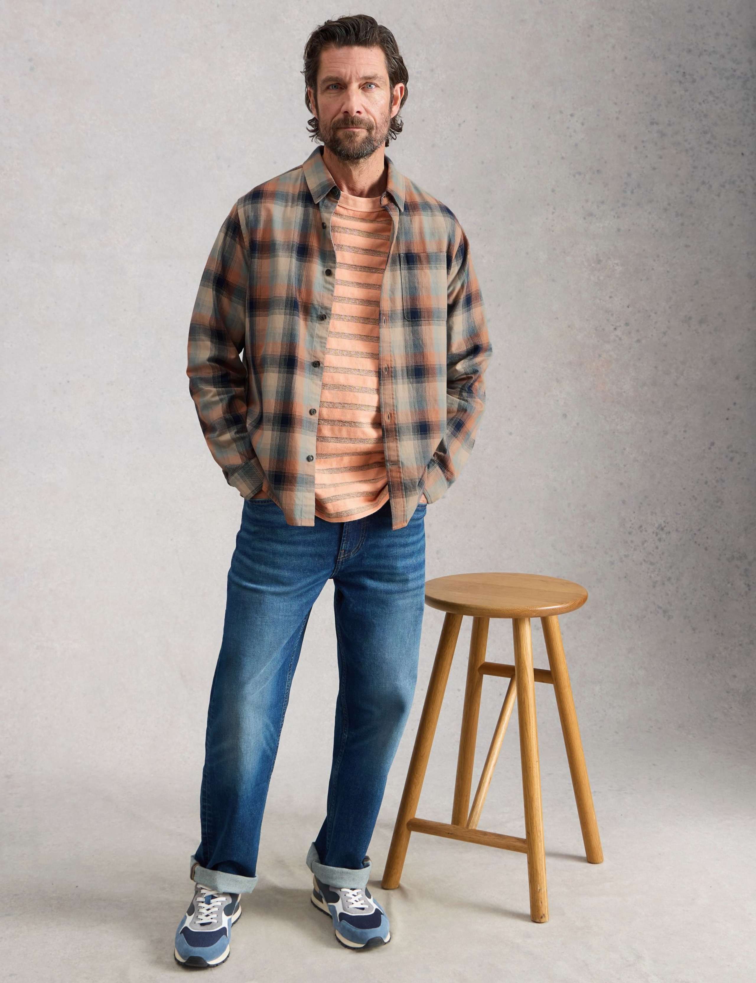 Regular Fit Pure Cotton Checked Shirt