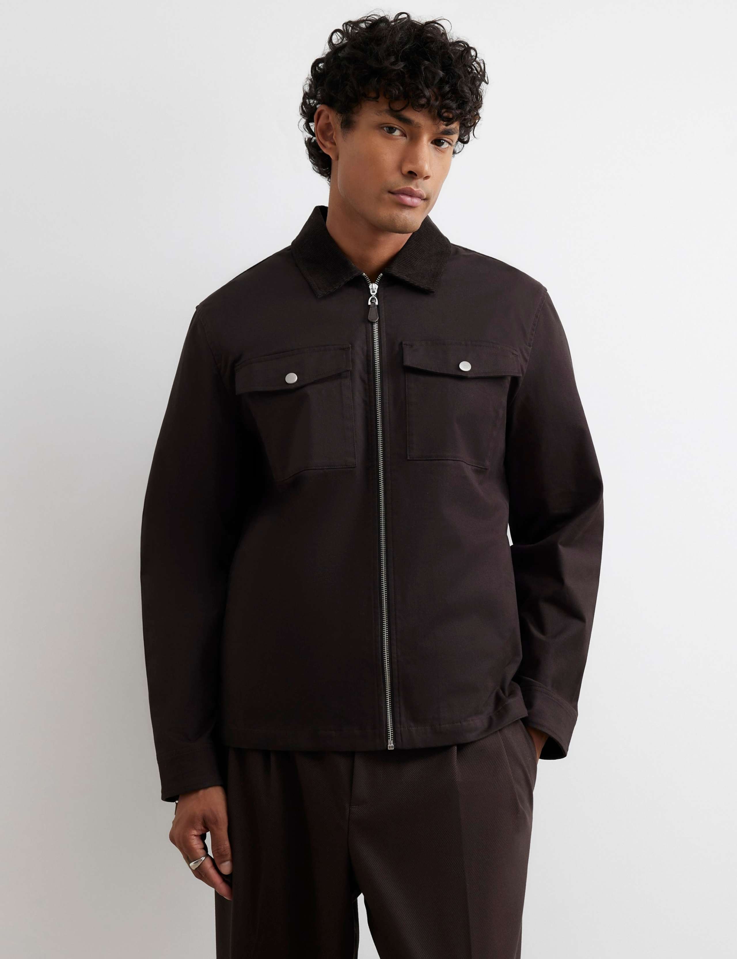 Regular Fit Corduroy Twill Overshirt