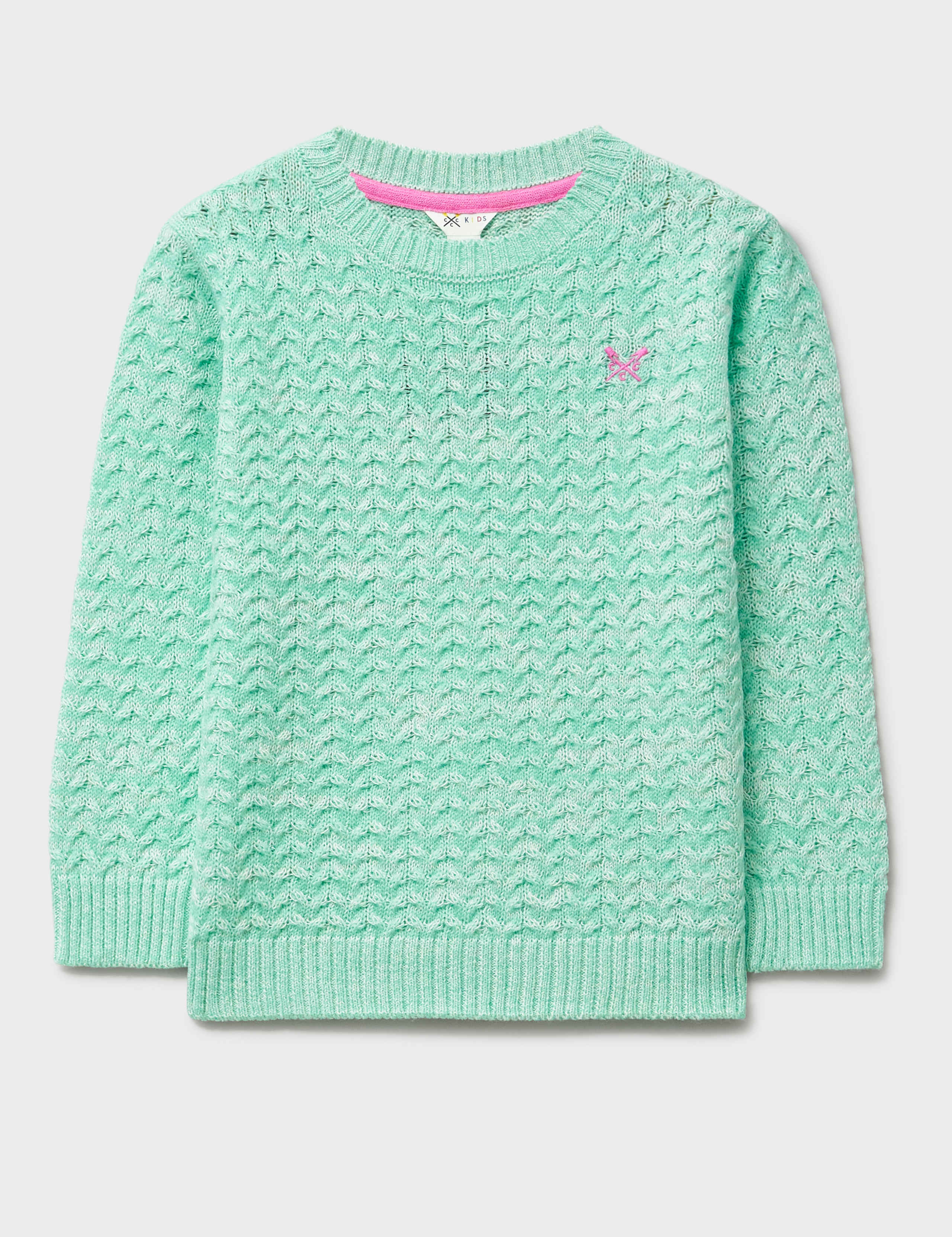 Cotton Blend Cable Knit Jumper (3-12 Yrs)