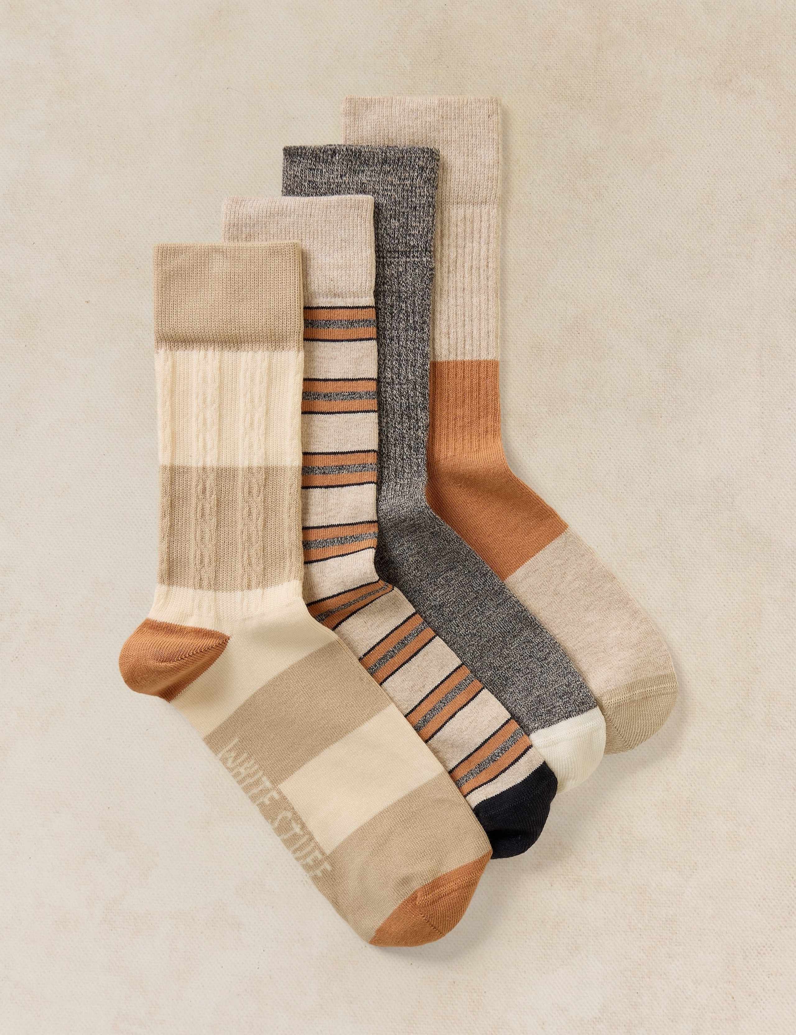 4 Pack Cotton Rich Robin Christmas Ankle Socks