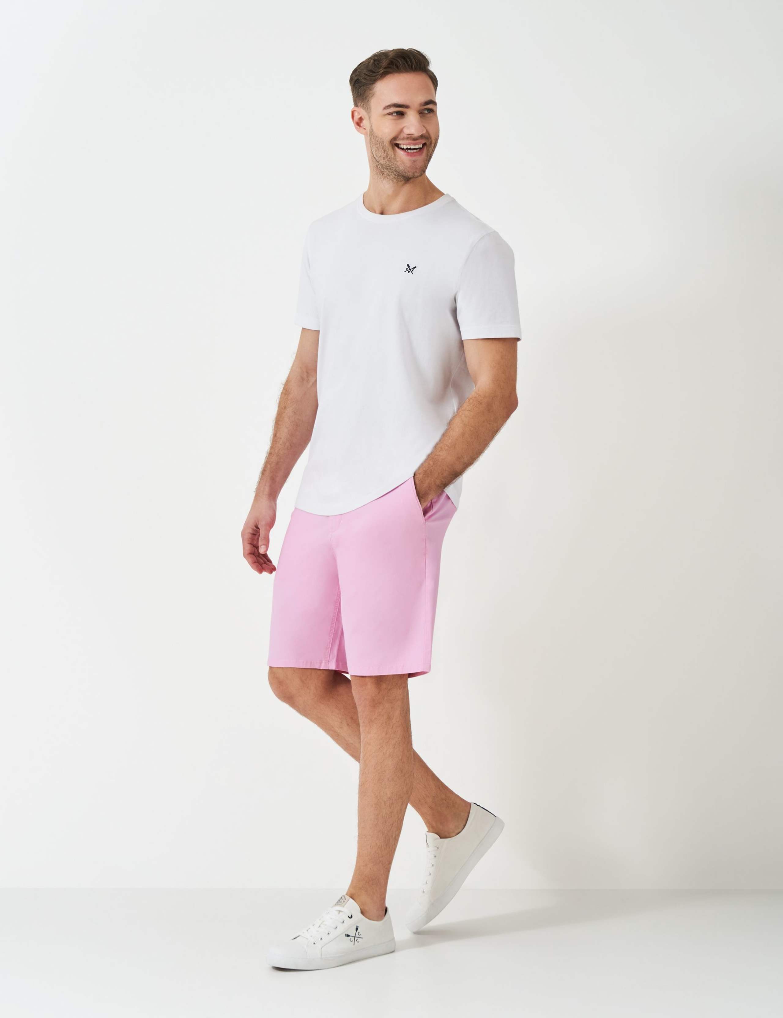 Cotton Rich Stretch Bermuda Chino Shorts
