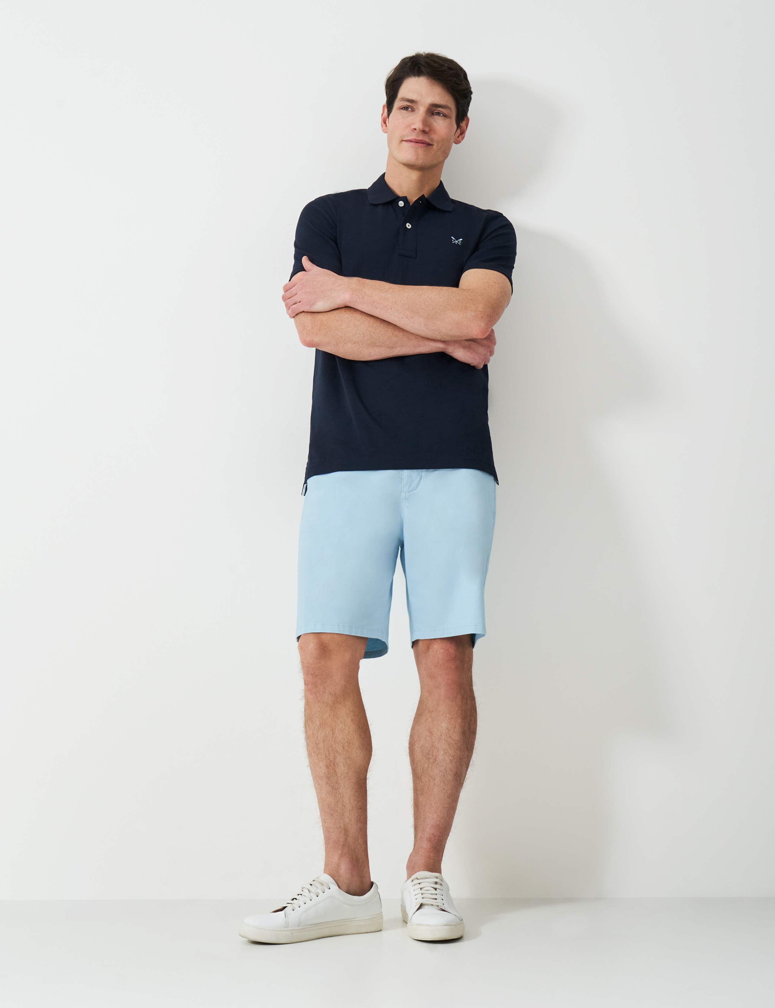 Cotton Rich Stretch Bermuda Chino Shorts