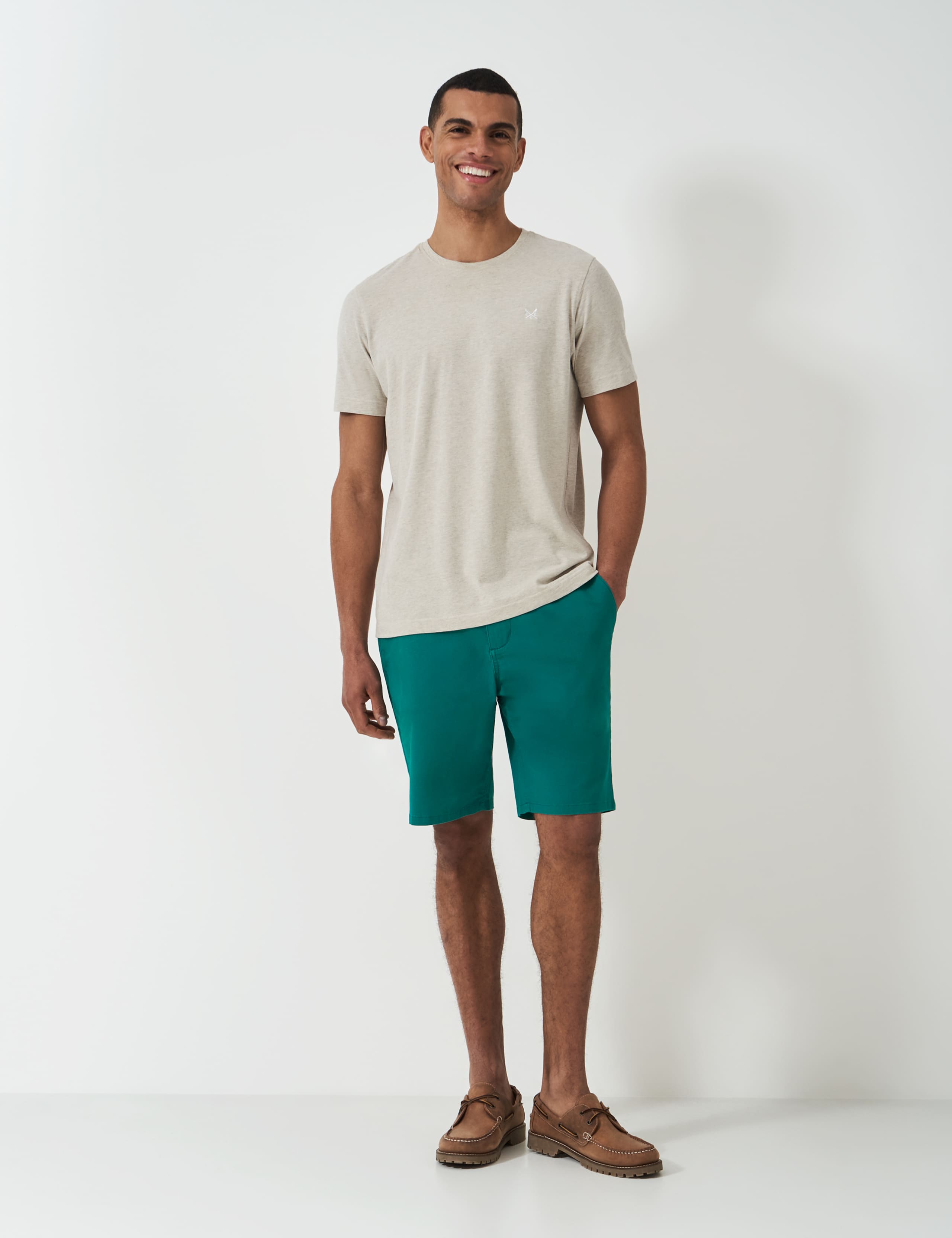 Cotton Rich Stretch Bermuda Chino Shorts