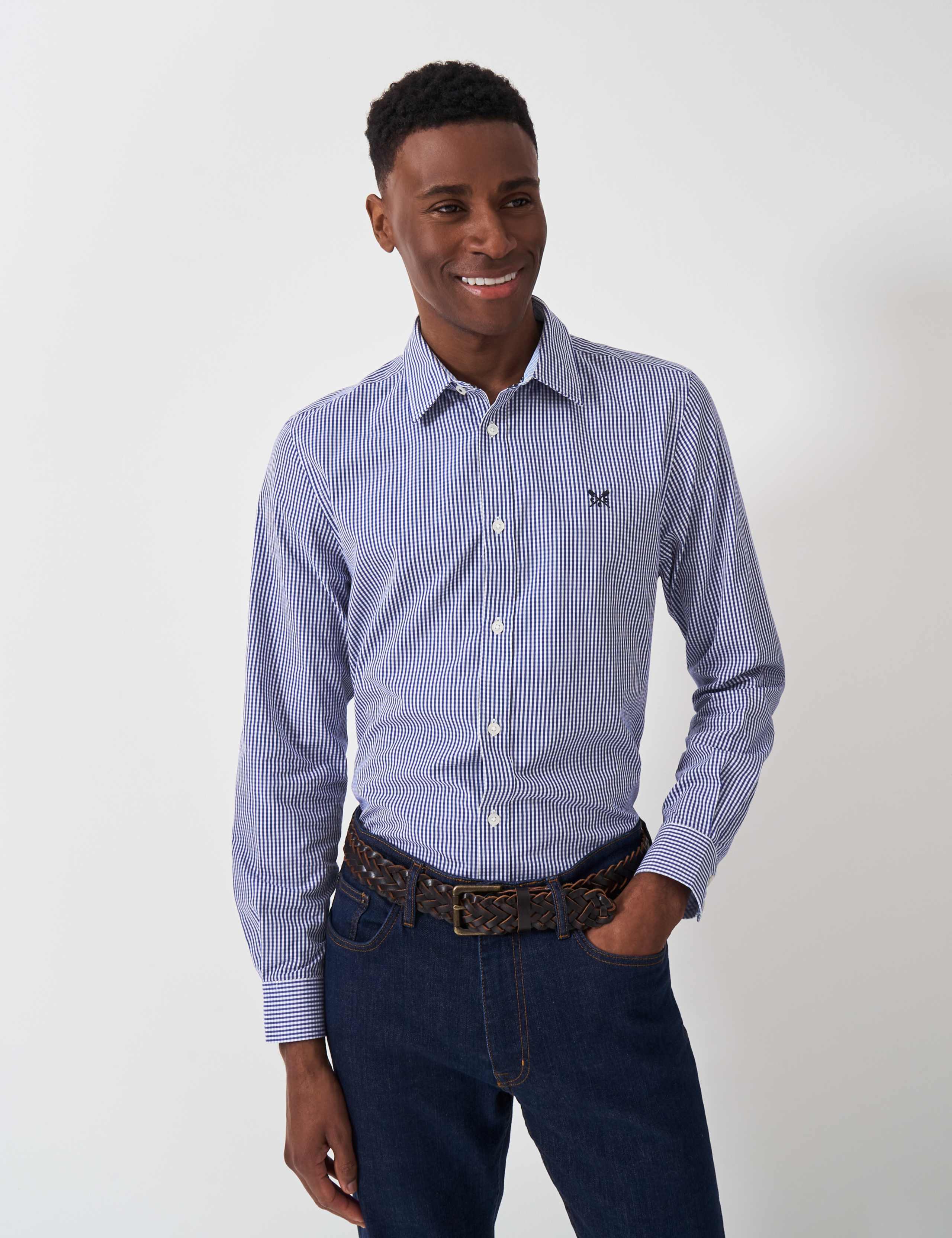 Regular Fit Pure Cotton Check Oxford Shirt