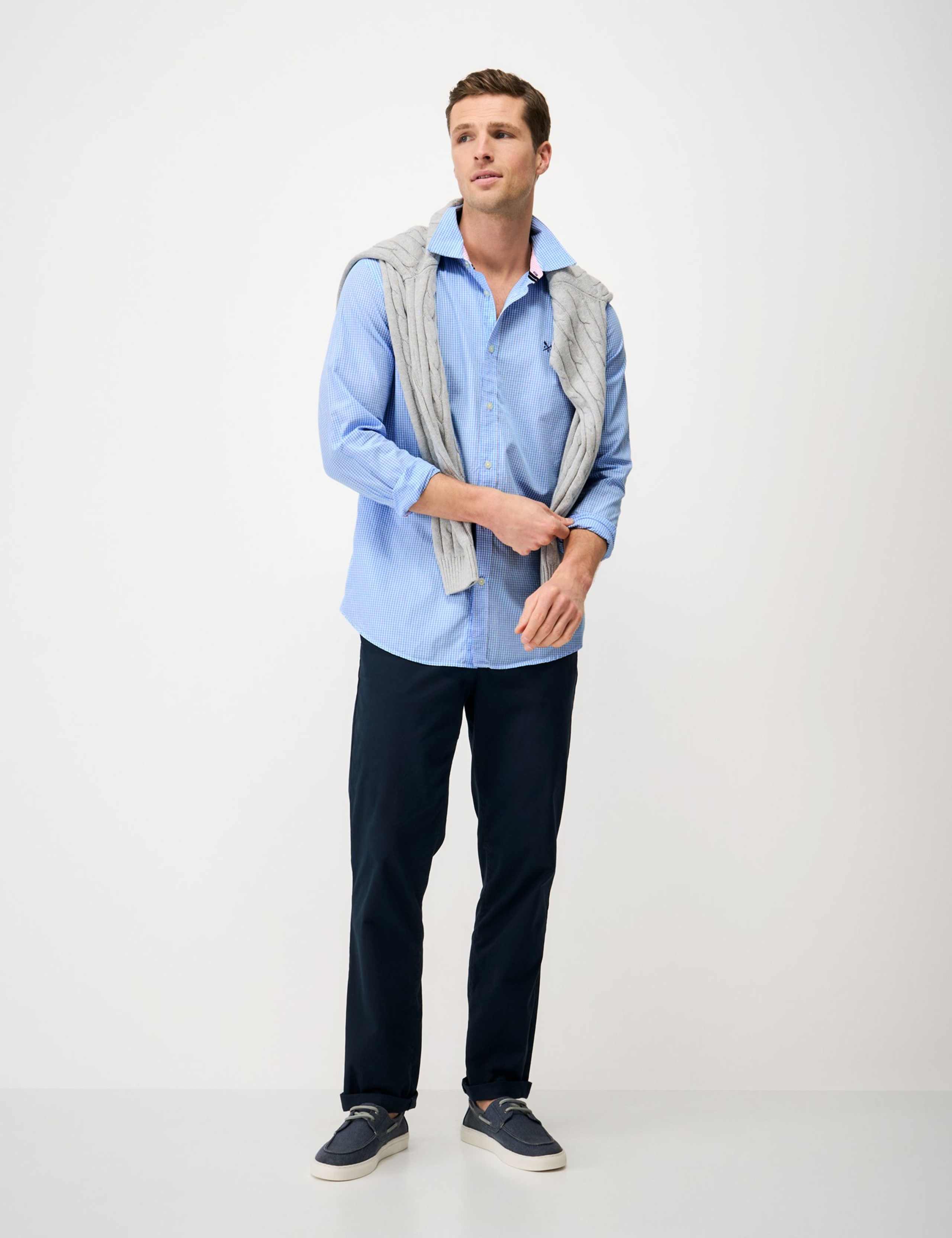 Regular Fit Pure Cotton Check Oxford Shirt