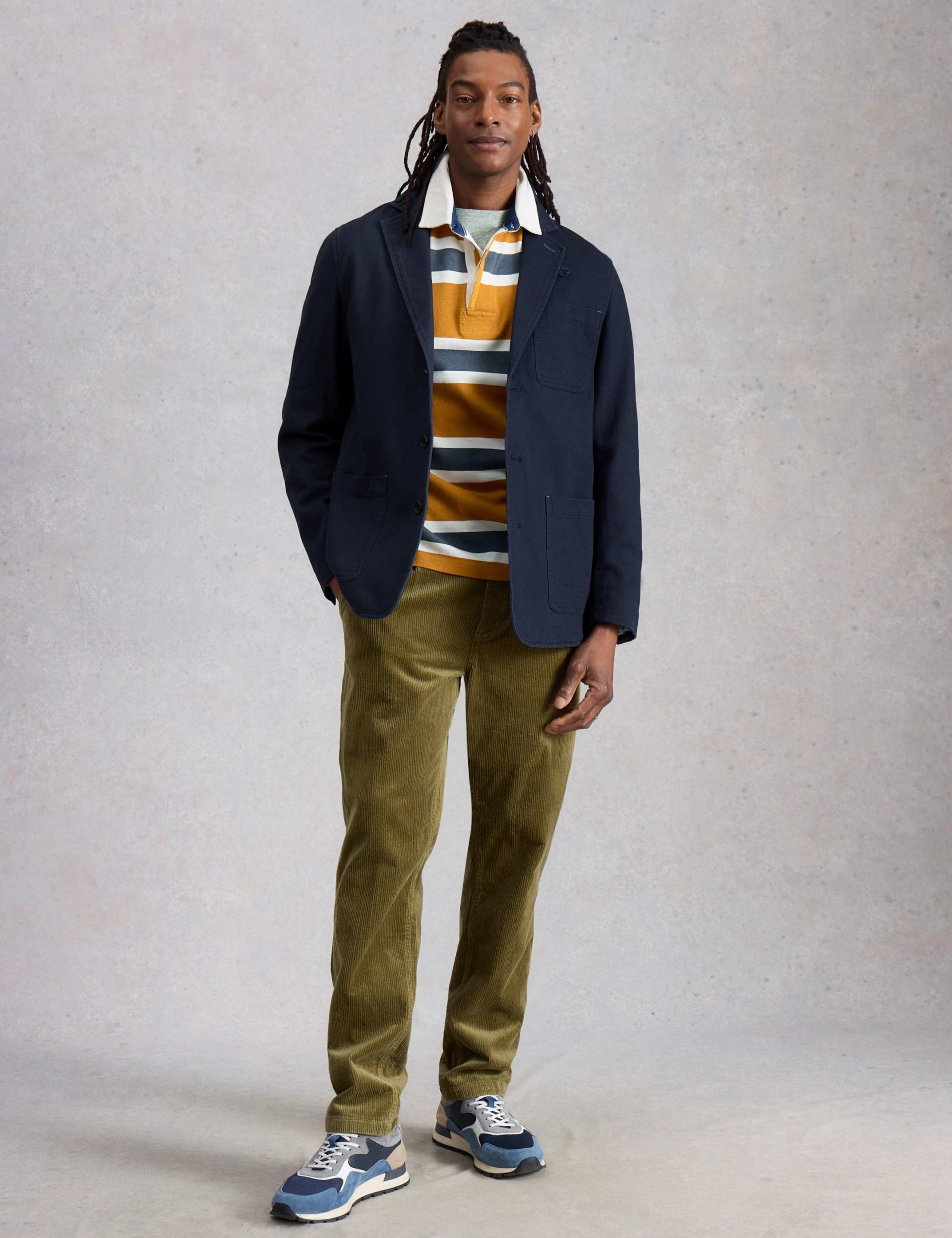 Regular Fit Pure Cotton Twill Blazer