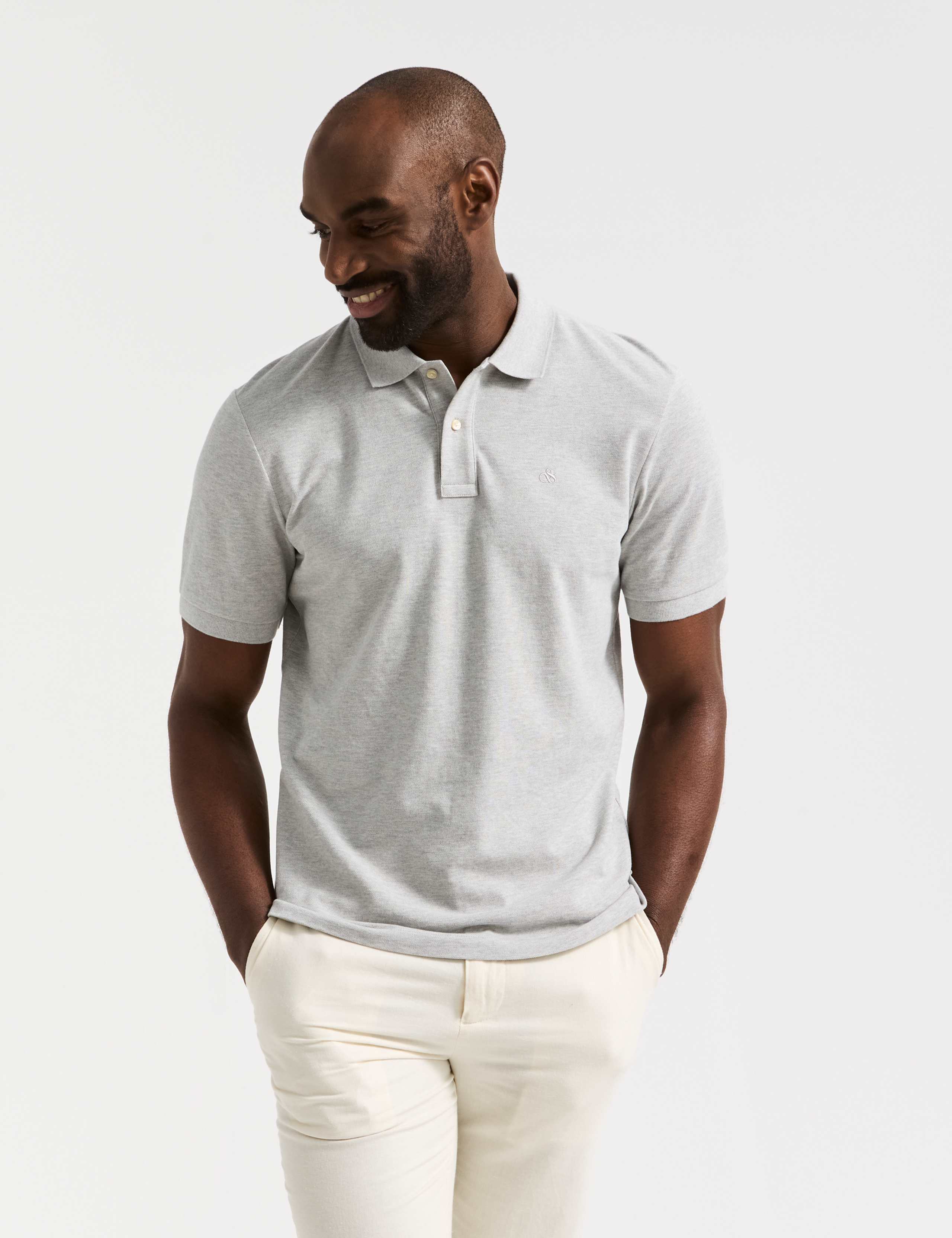 Pure Cotton Pique Polo Shirt
