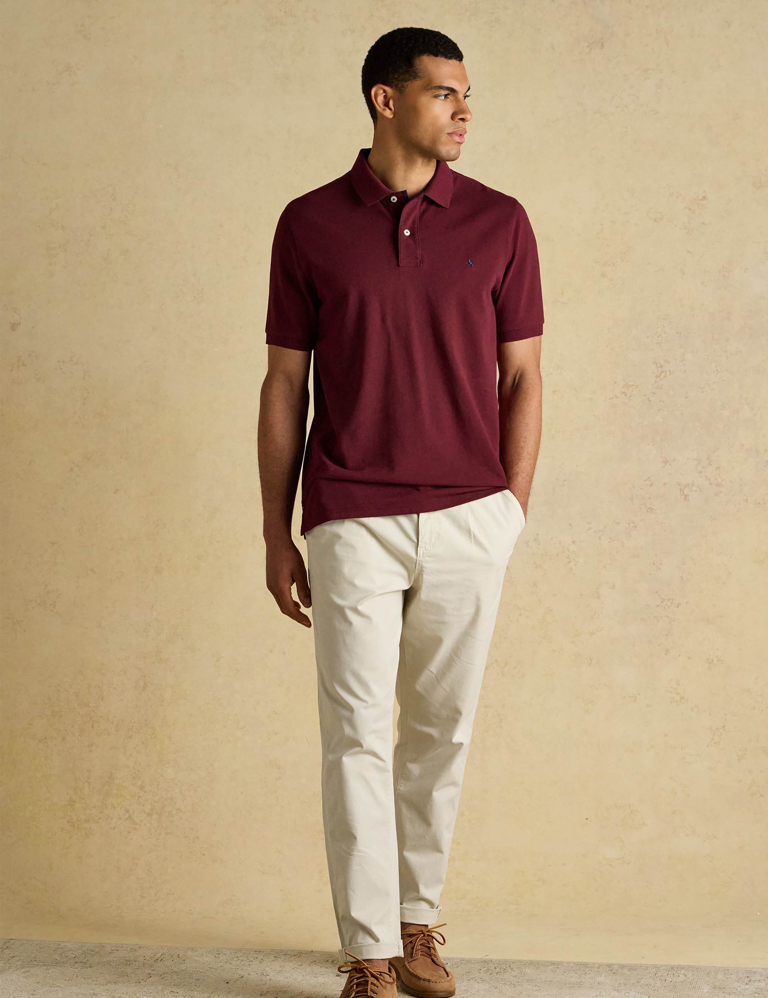 Pure Cotton Pique Polo Shirt