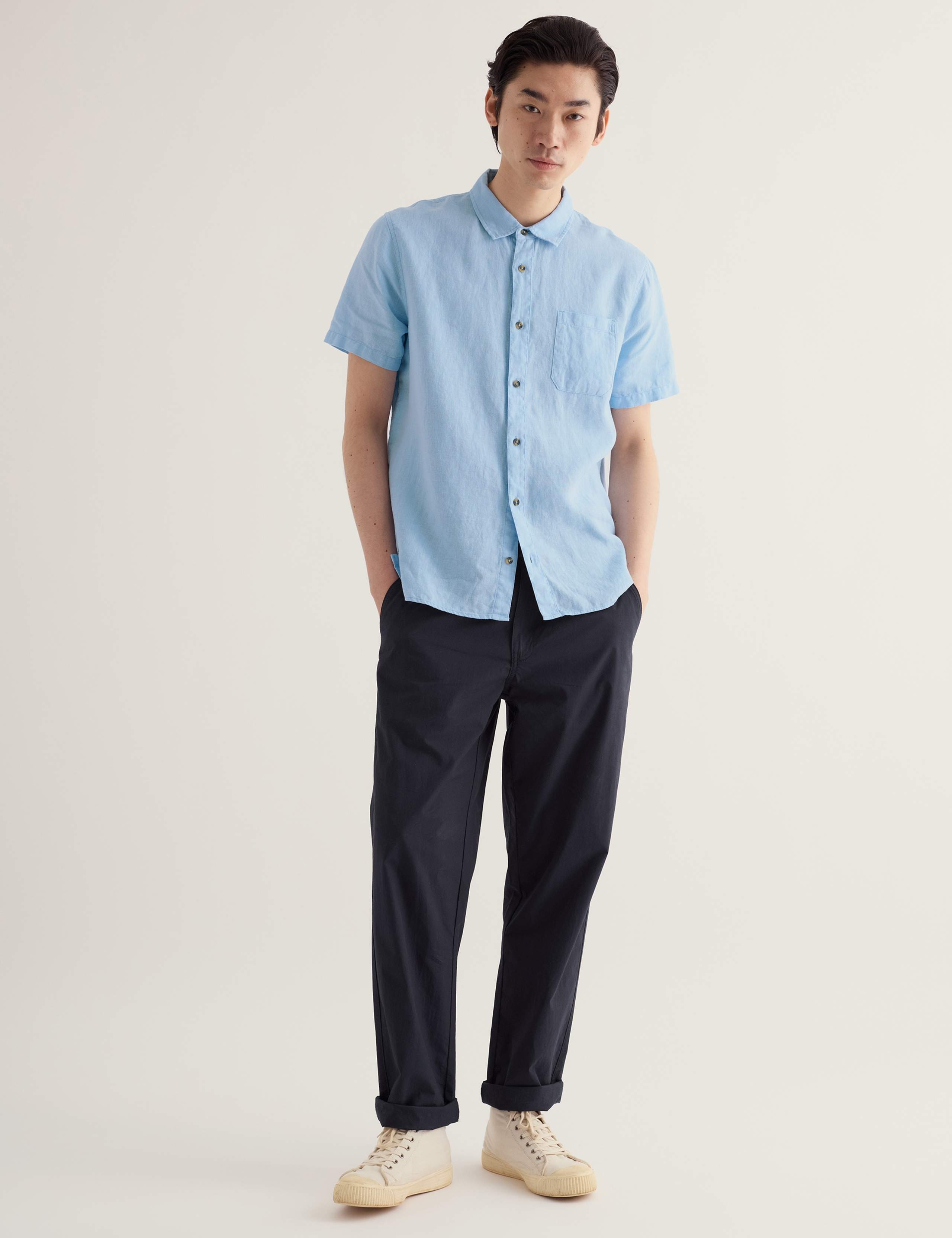 Relaxed Fit Pure Linen Shirt