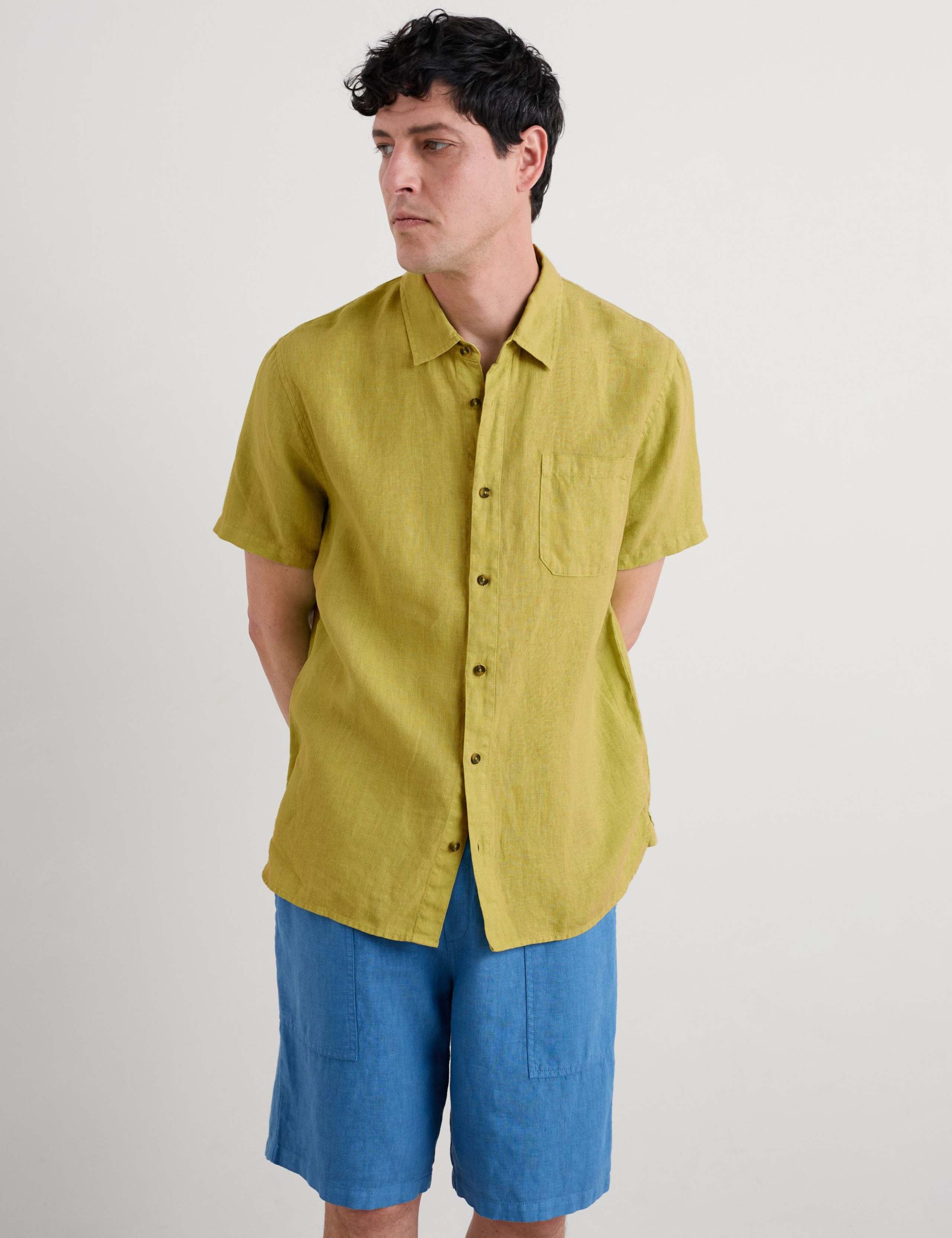 Relaxed Fit Pure Linen Shirt