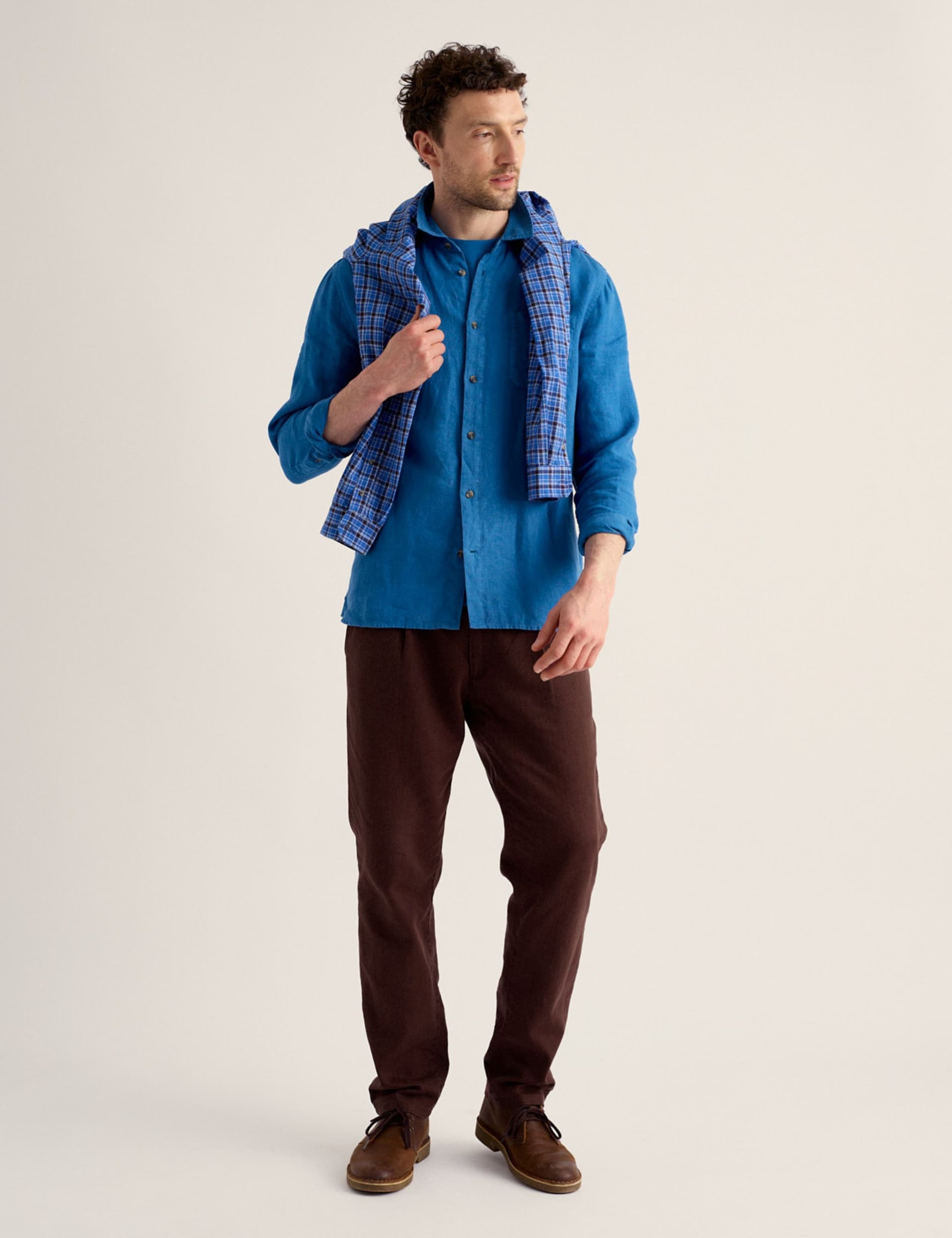 Regular Fit Pure Linen Shirt