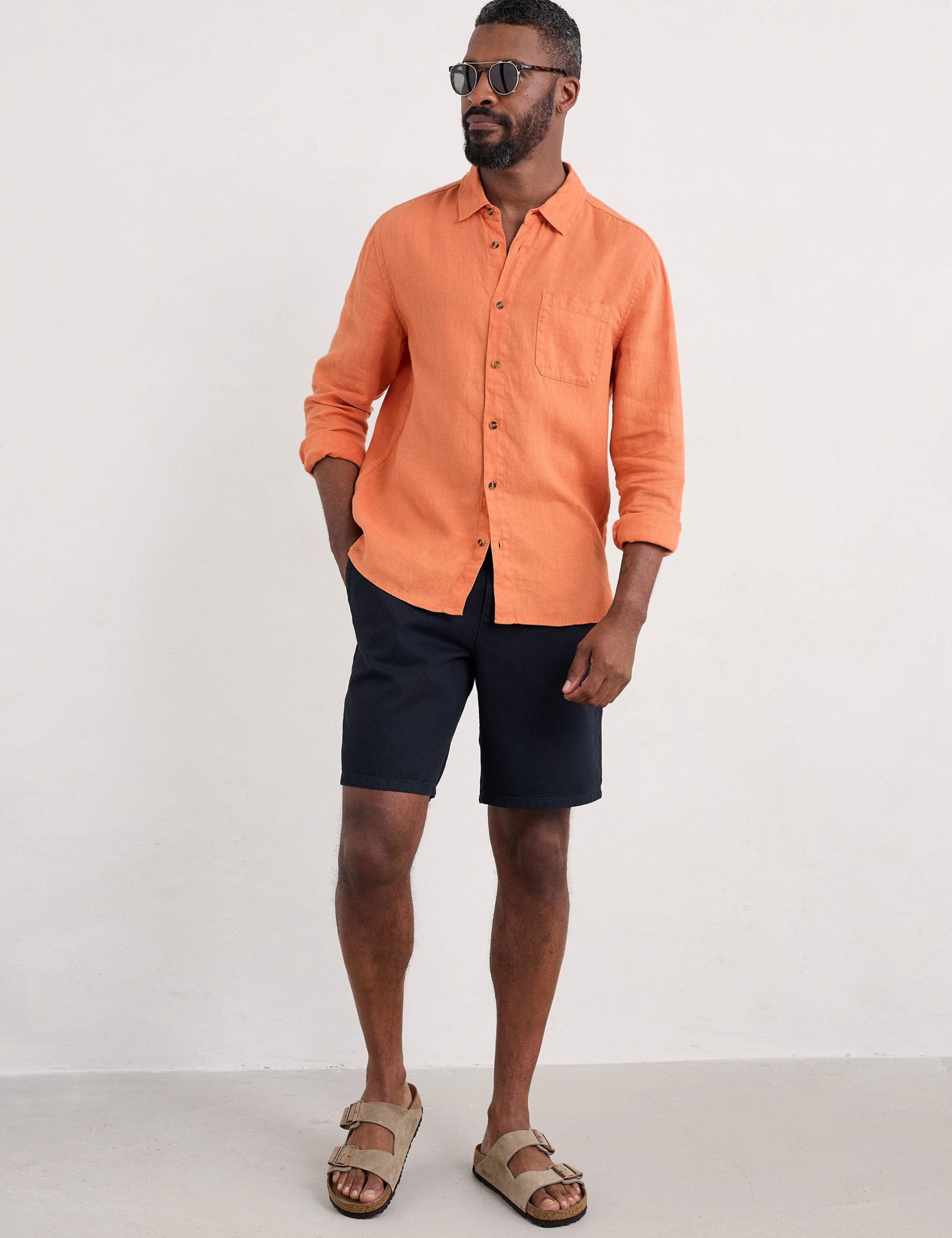 Regular Fit Pure Linen Shirt