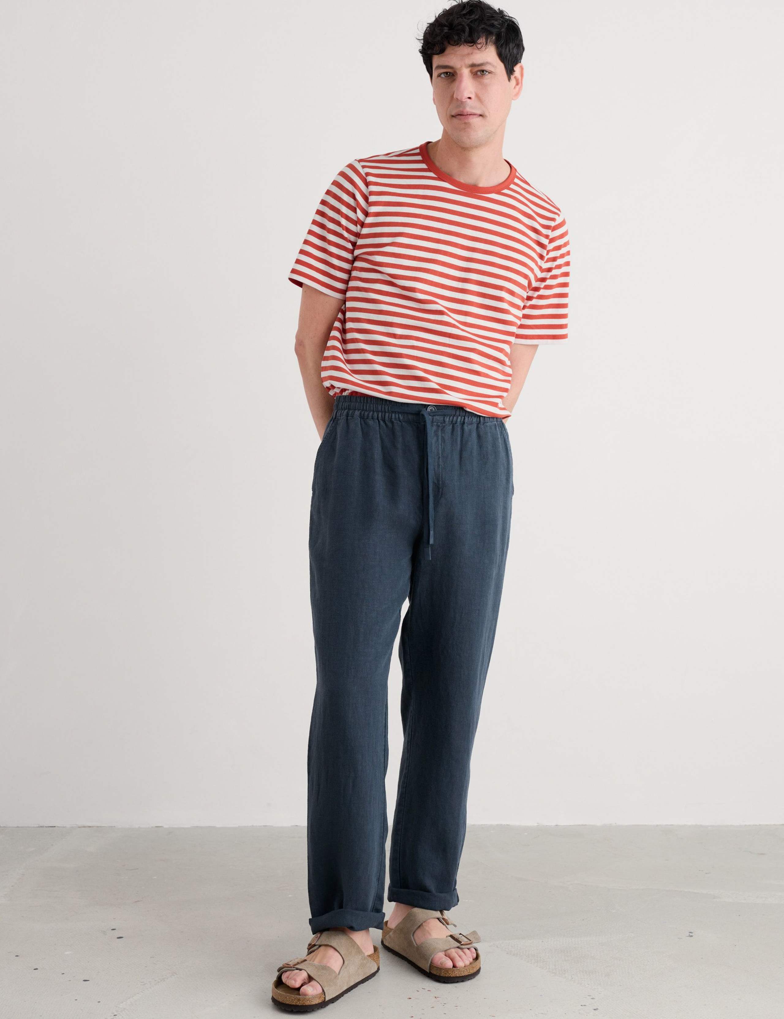 Pure Cotton Striped T-Shirt