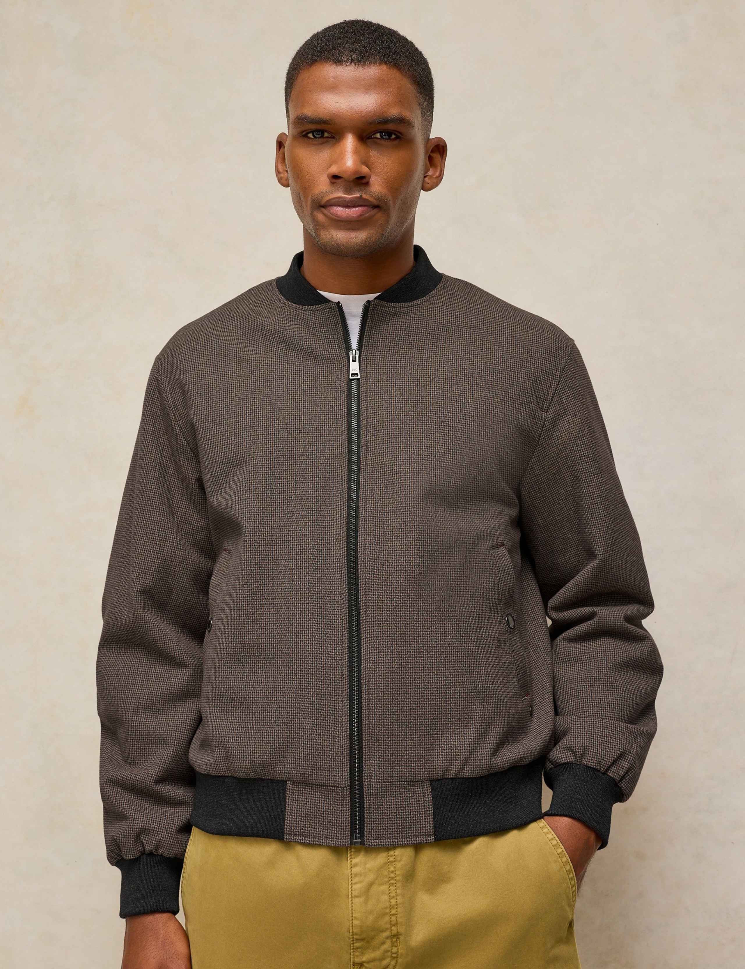 Tweed Bomber Jacket