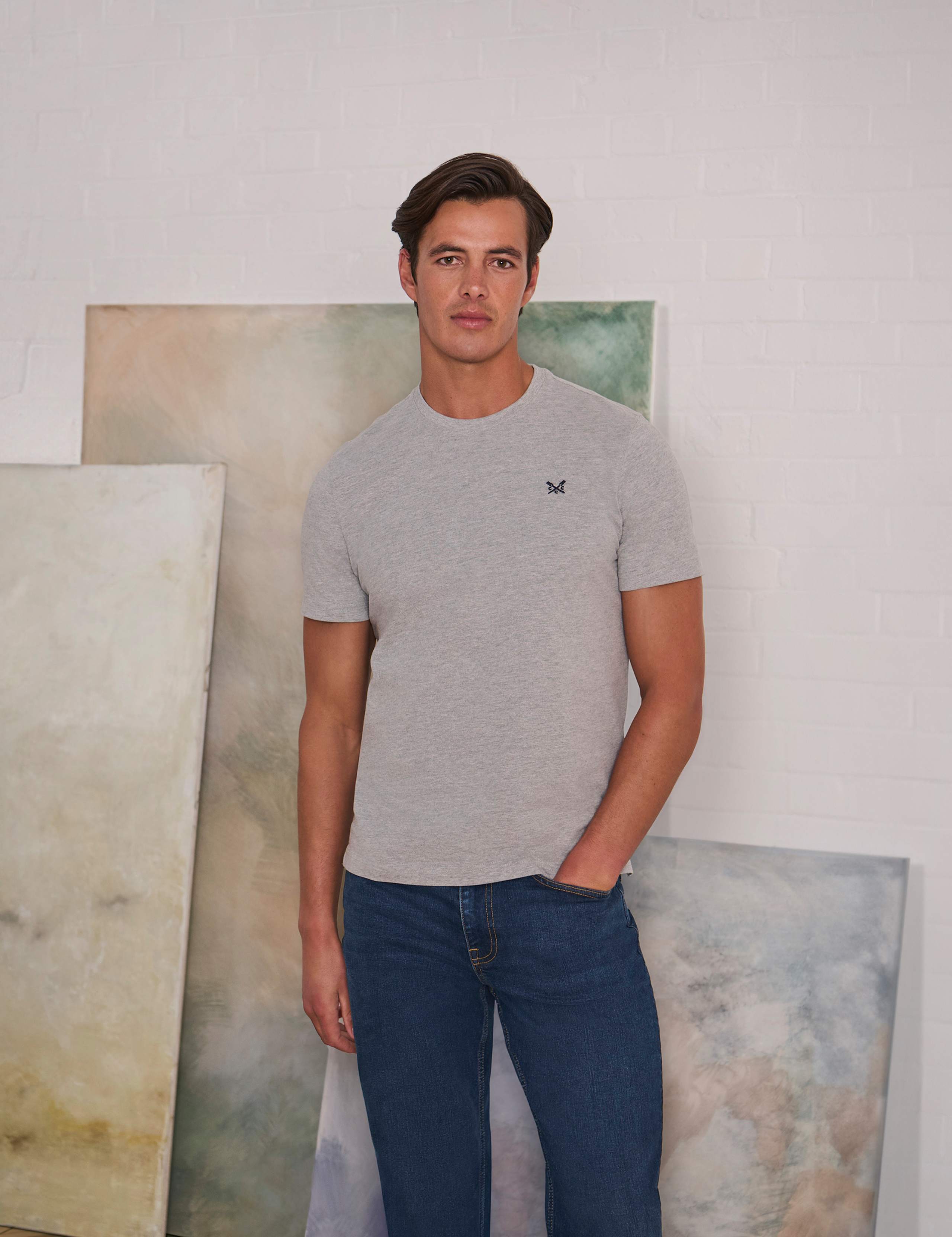 Straight Fit Denim 5 Pocket Jeans