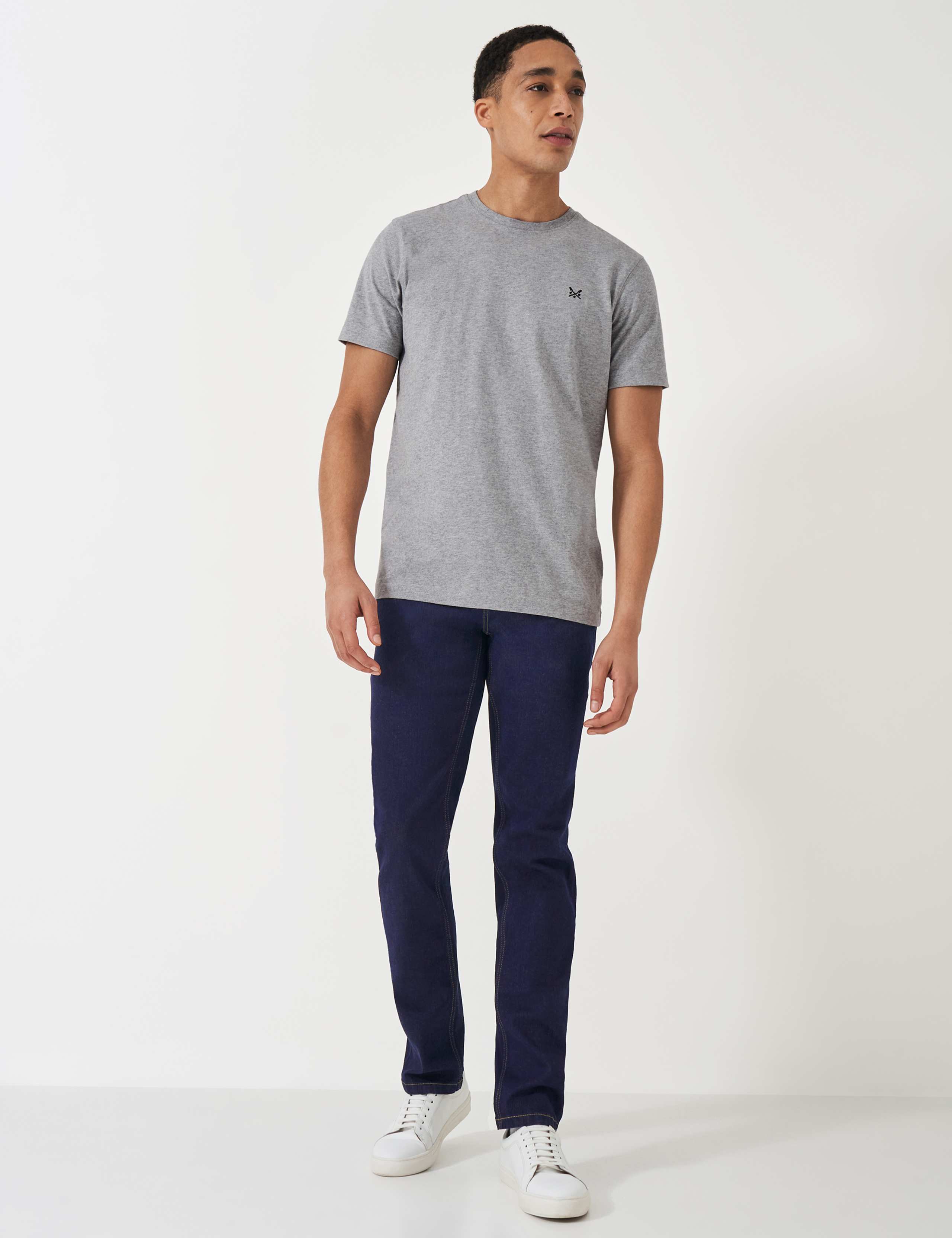 Straight Fit Denim 5 Pocket Jeans