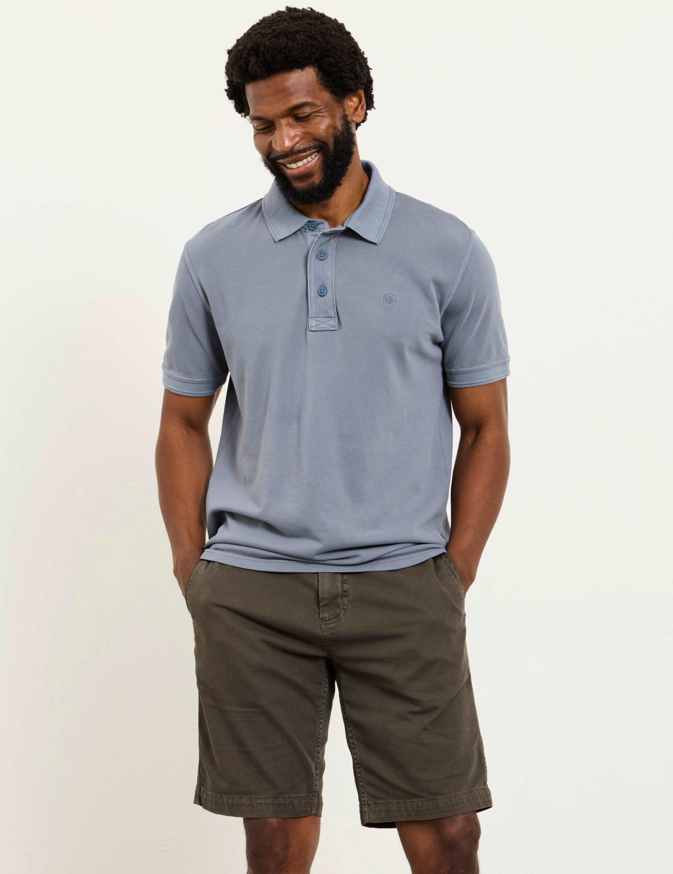 Pure Cotton Pique Polo Shirt