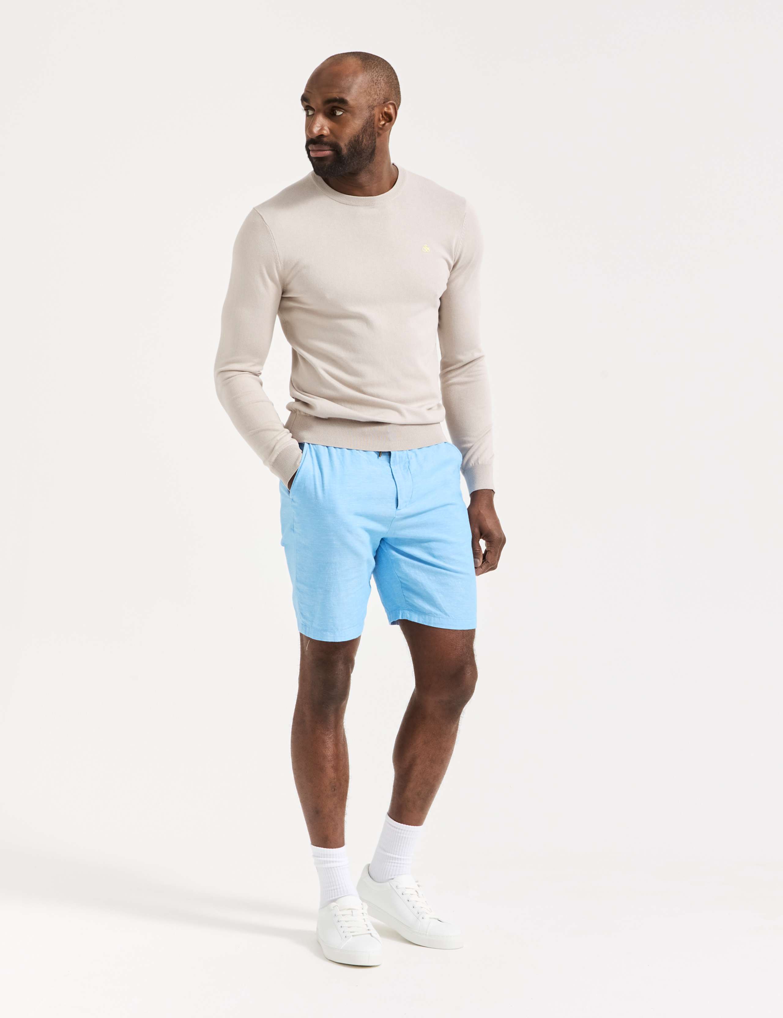 Tapered Fit Textured Shorts