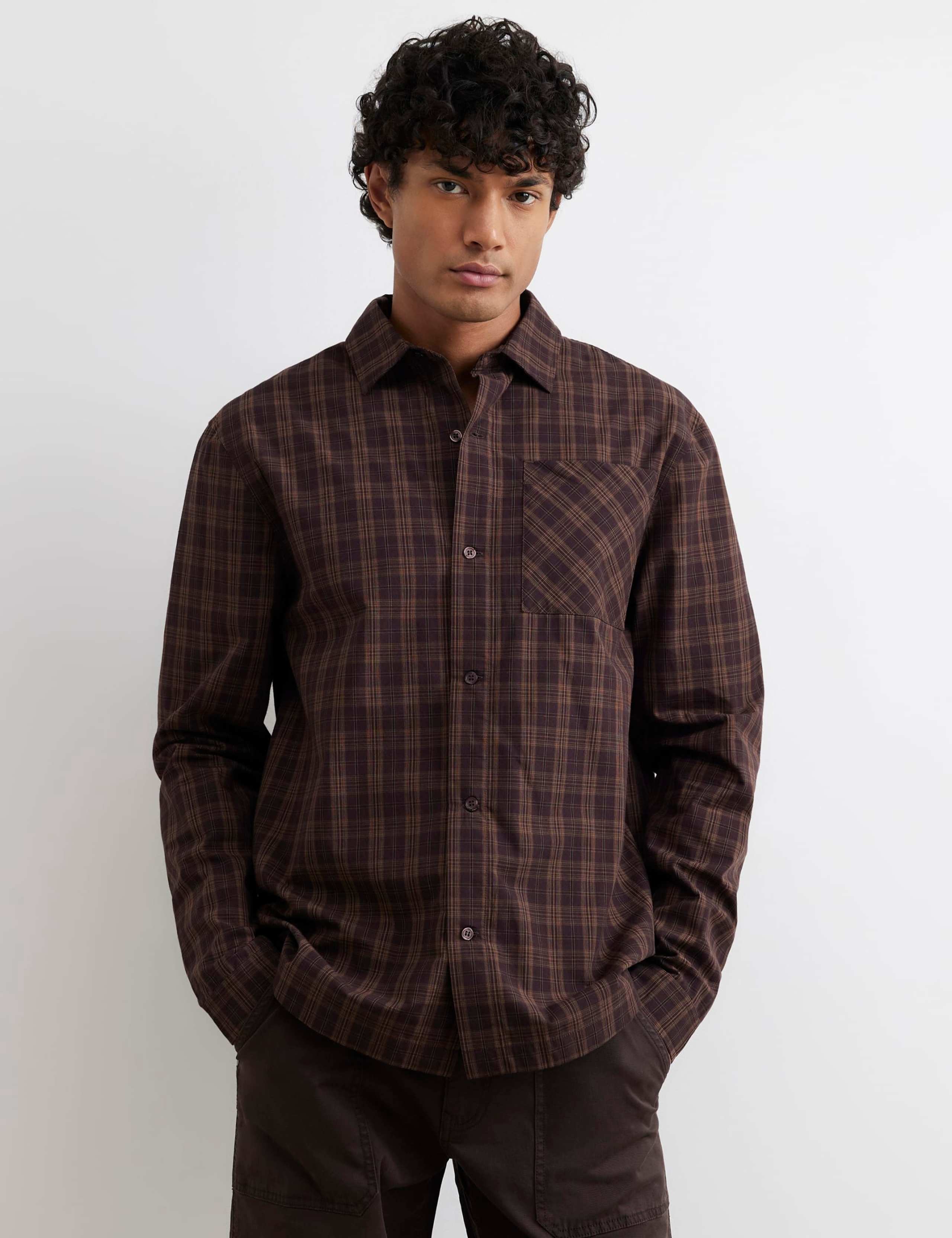 Regular Fit Checked Luxury Shirt