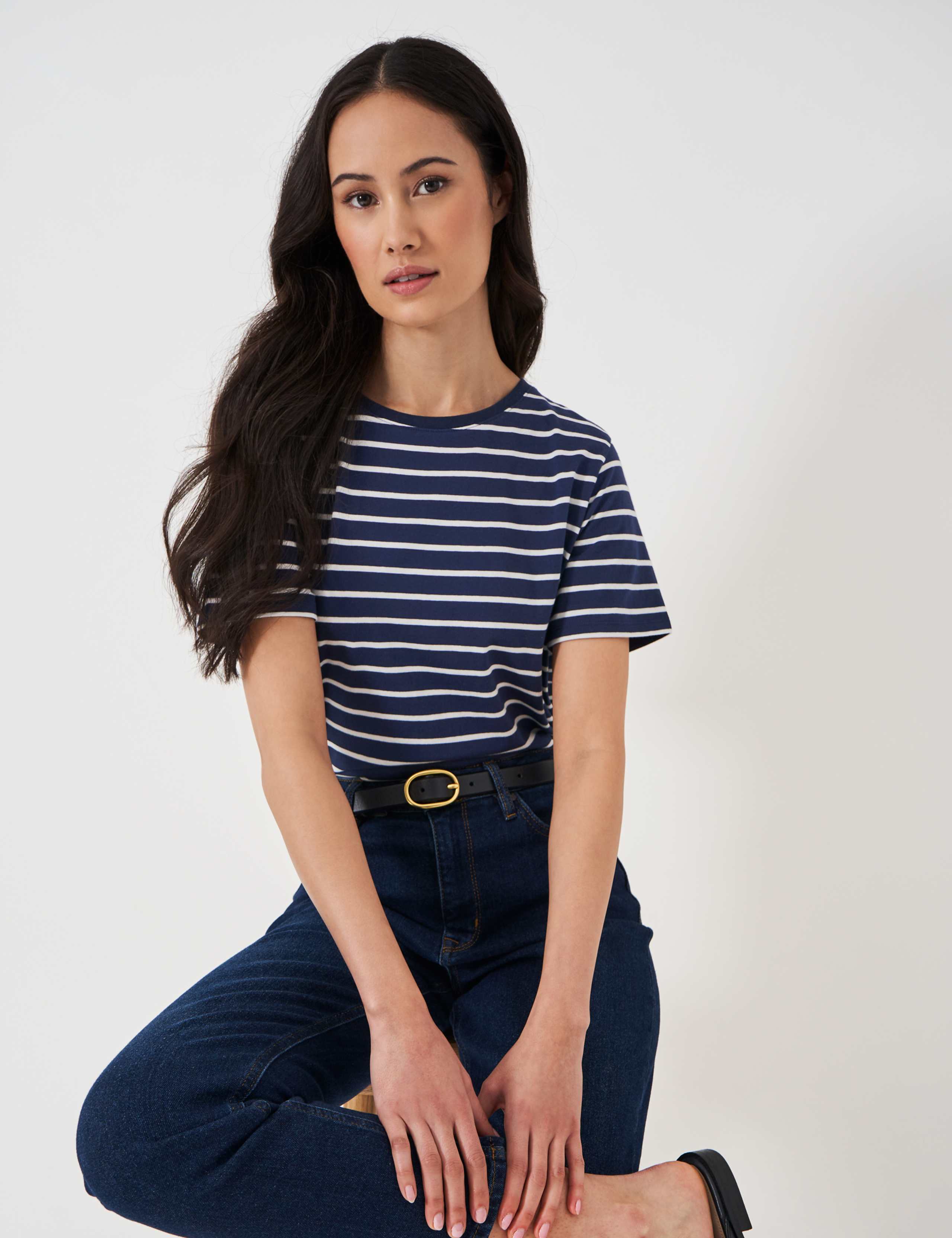 Pure Cotton Striped T-Shirt