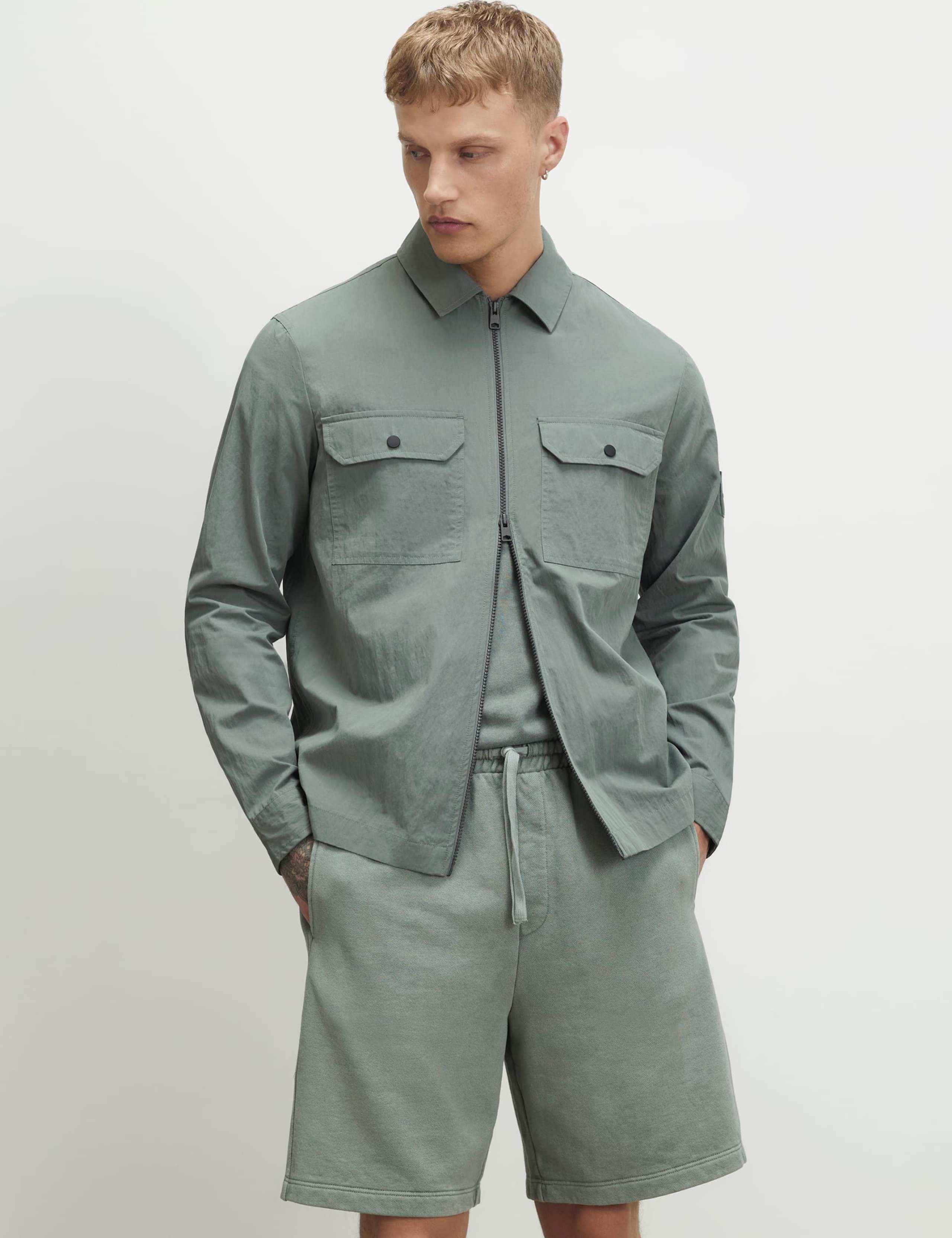 Regular Fit Utility Overshirt
