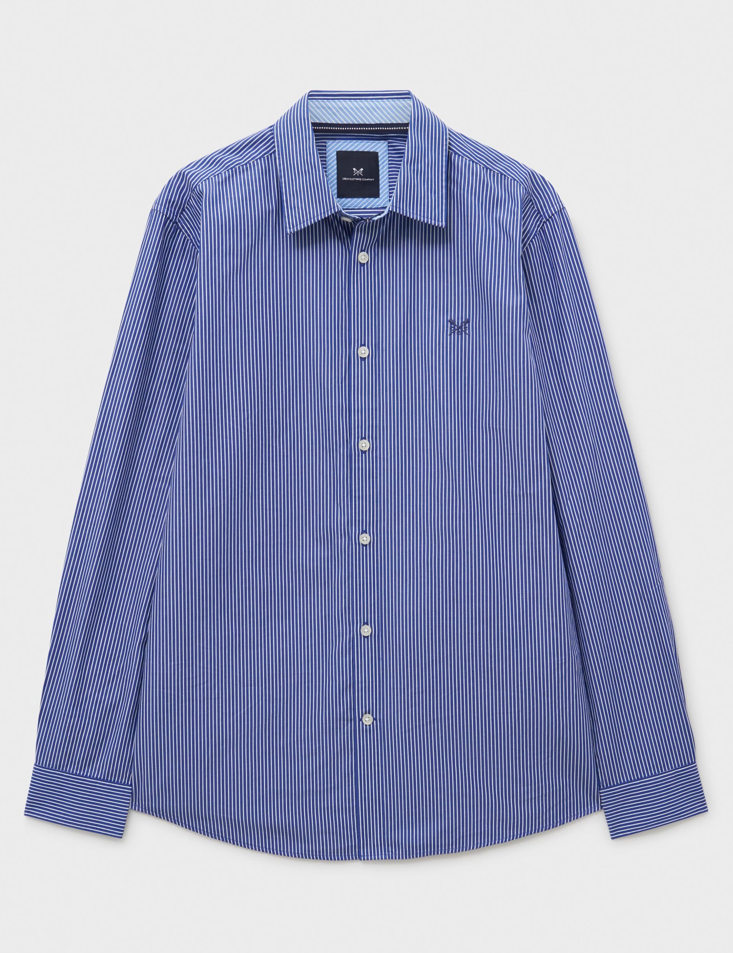 Regular Fit Pure Cotton Striped Poplin Shirt