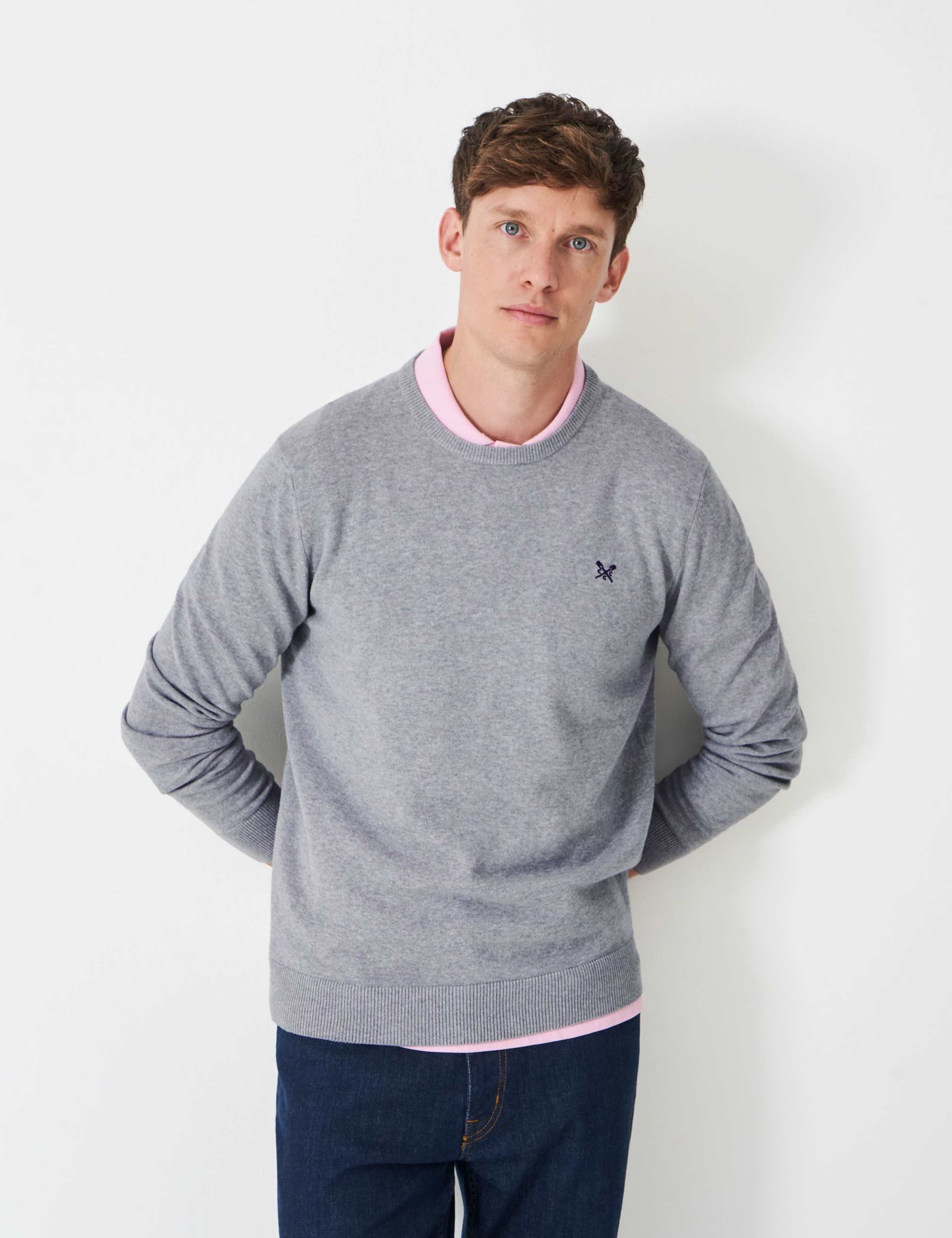 Cotton Crew Neck Jumper