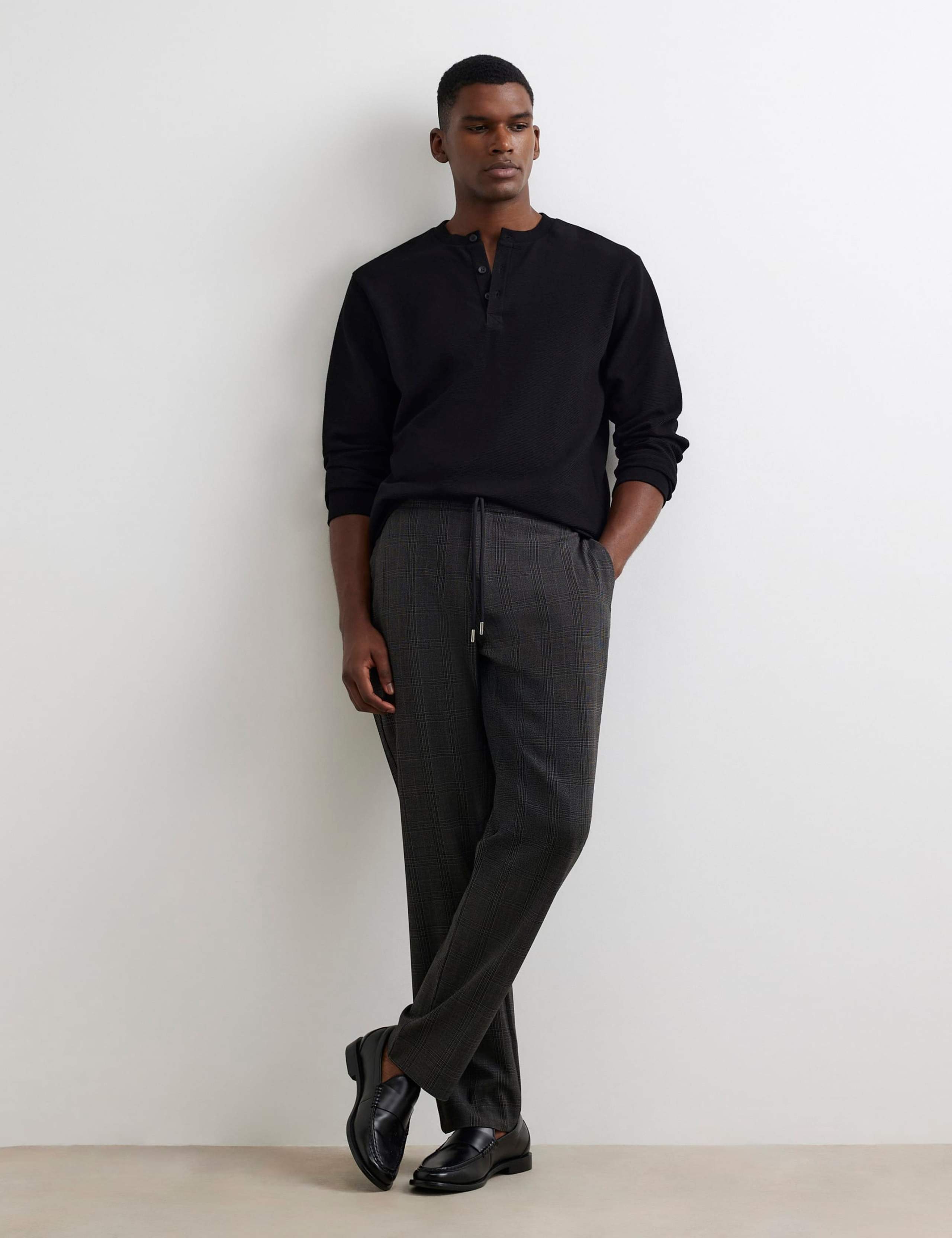 Checked Slim Fit Joggers
