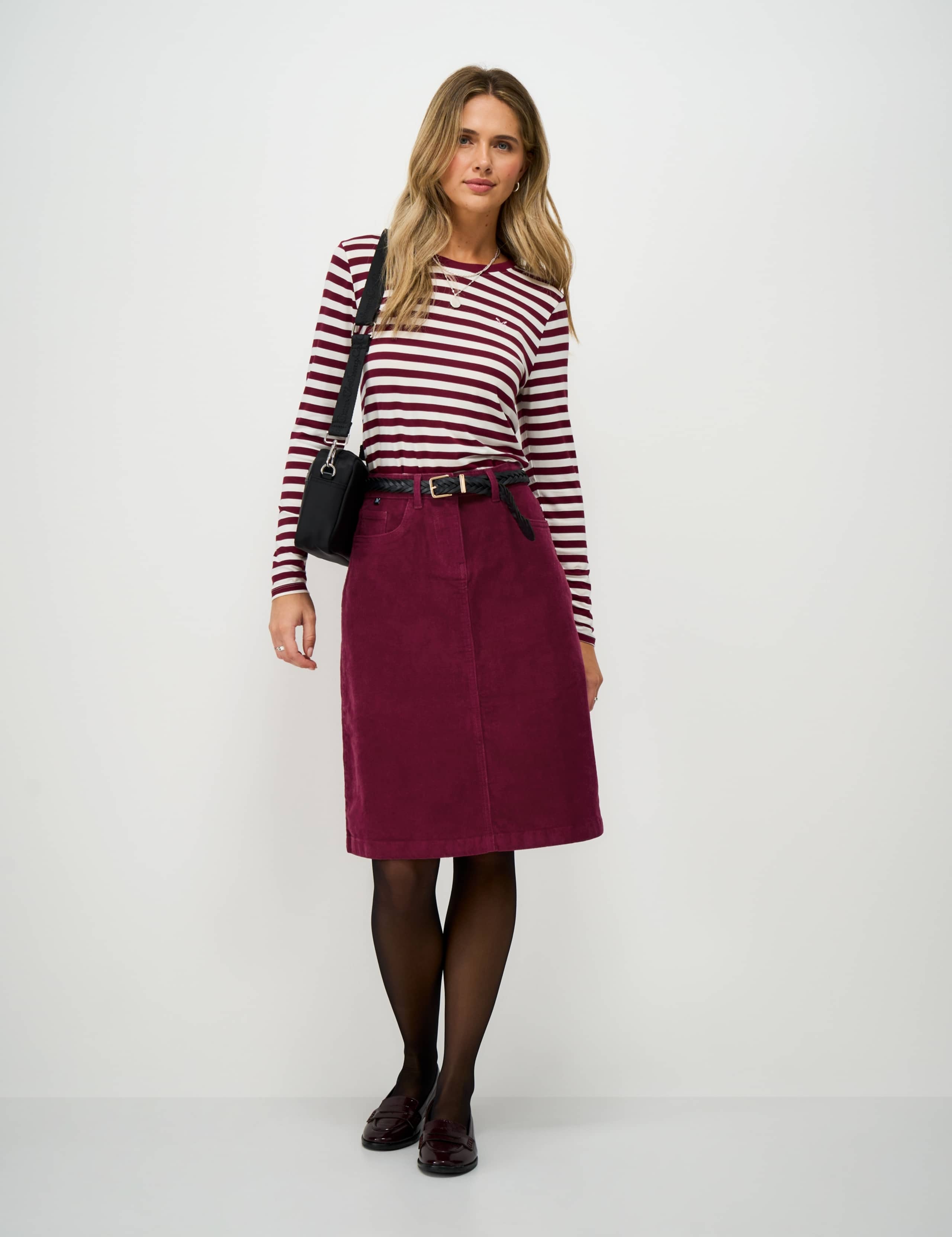 Cotton Cord A-Line Skirt