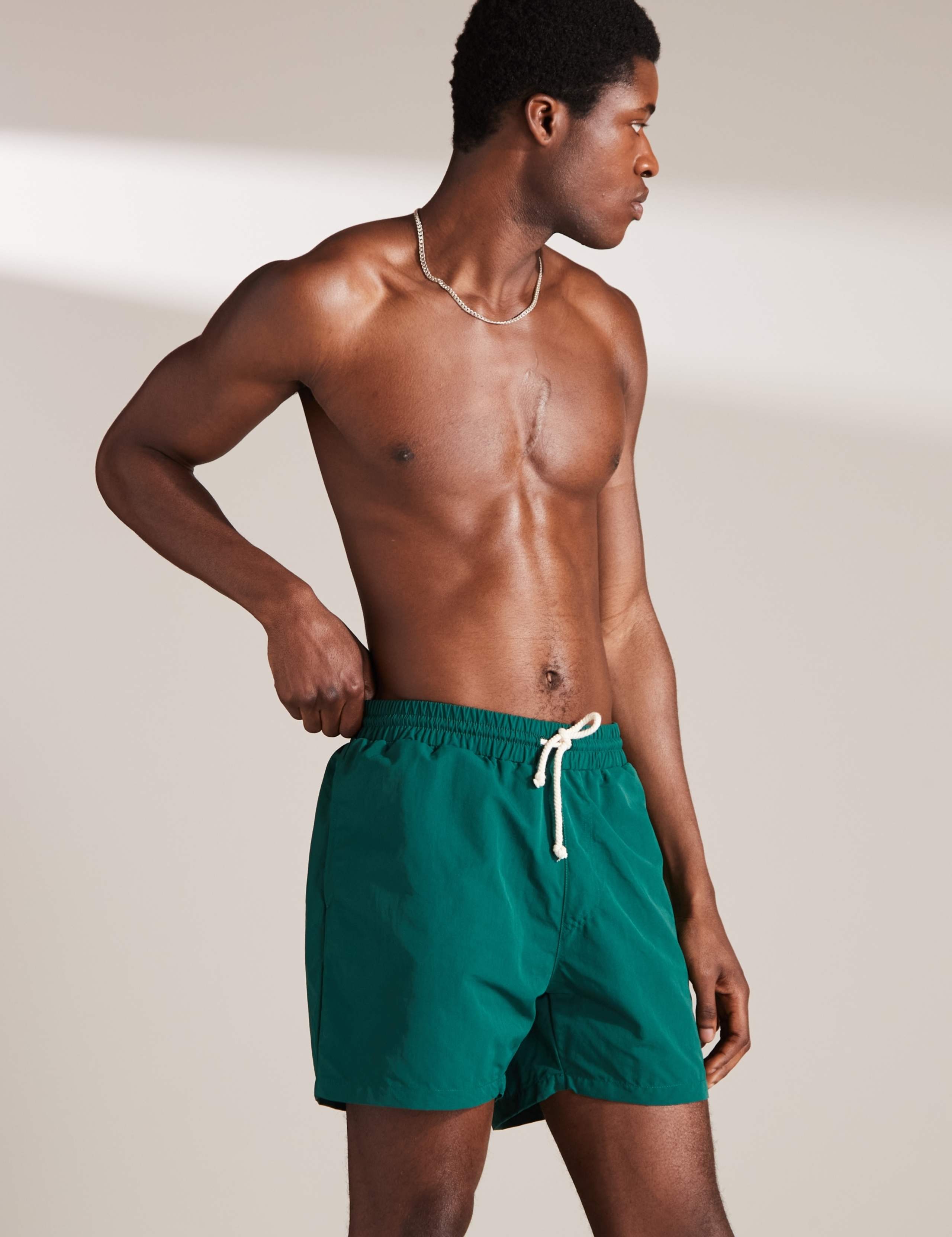 Pocketed Mid-Length Swim Shorts