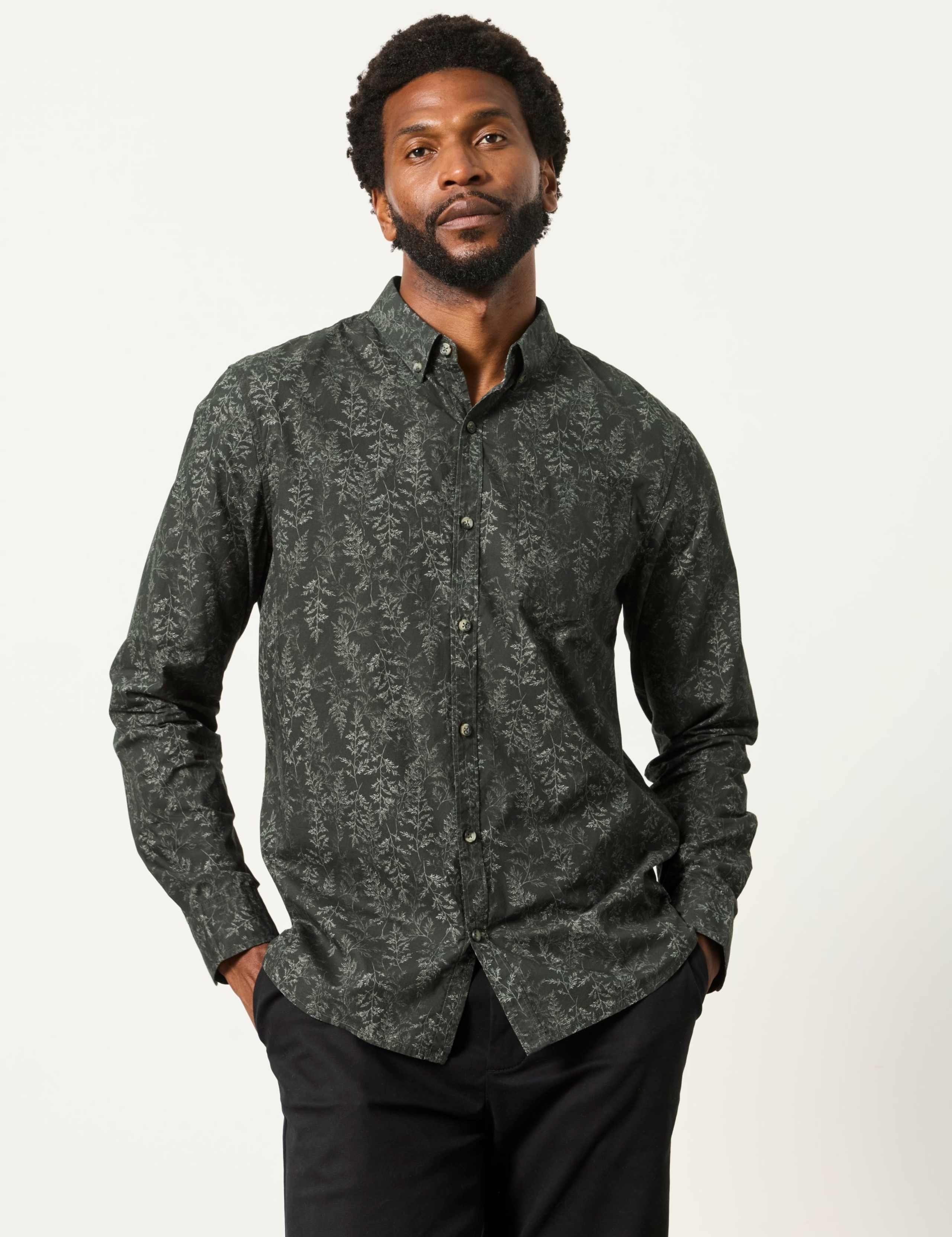 Regular Fit Pure Cotton Printed Shirt
