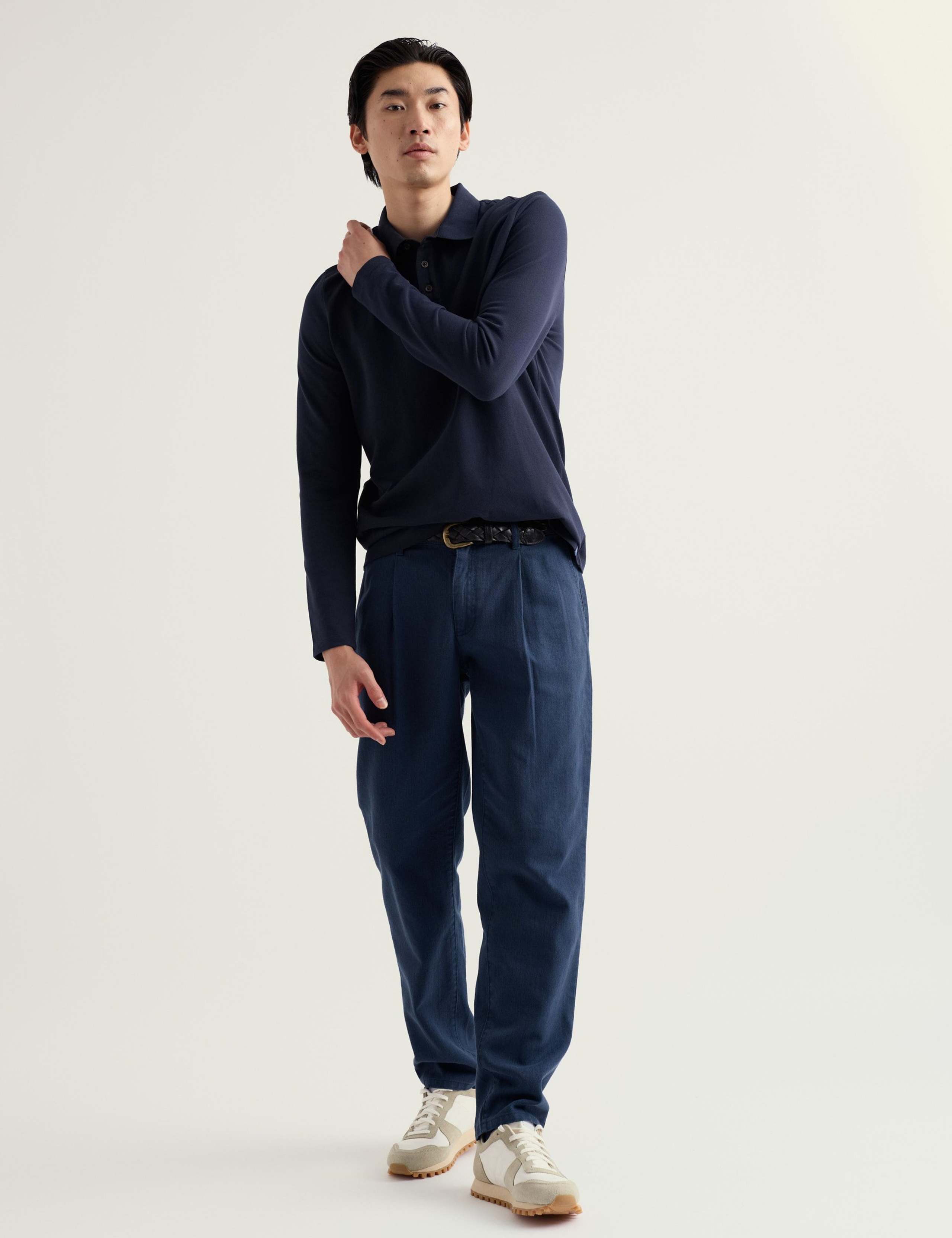 Tapered Fit Linen Rich Chinos