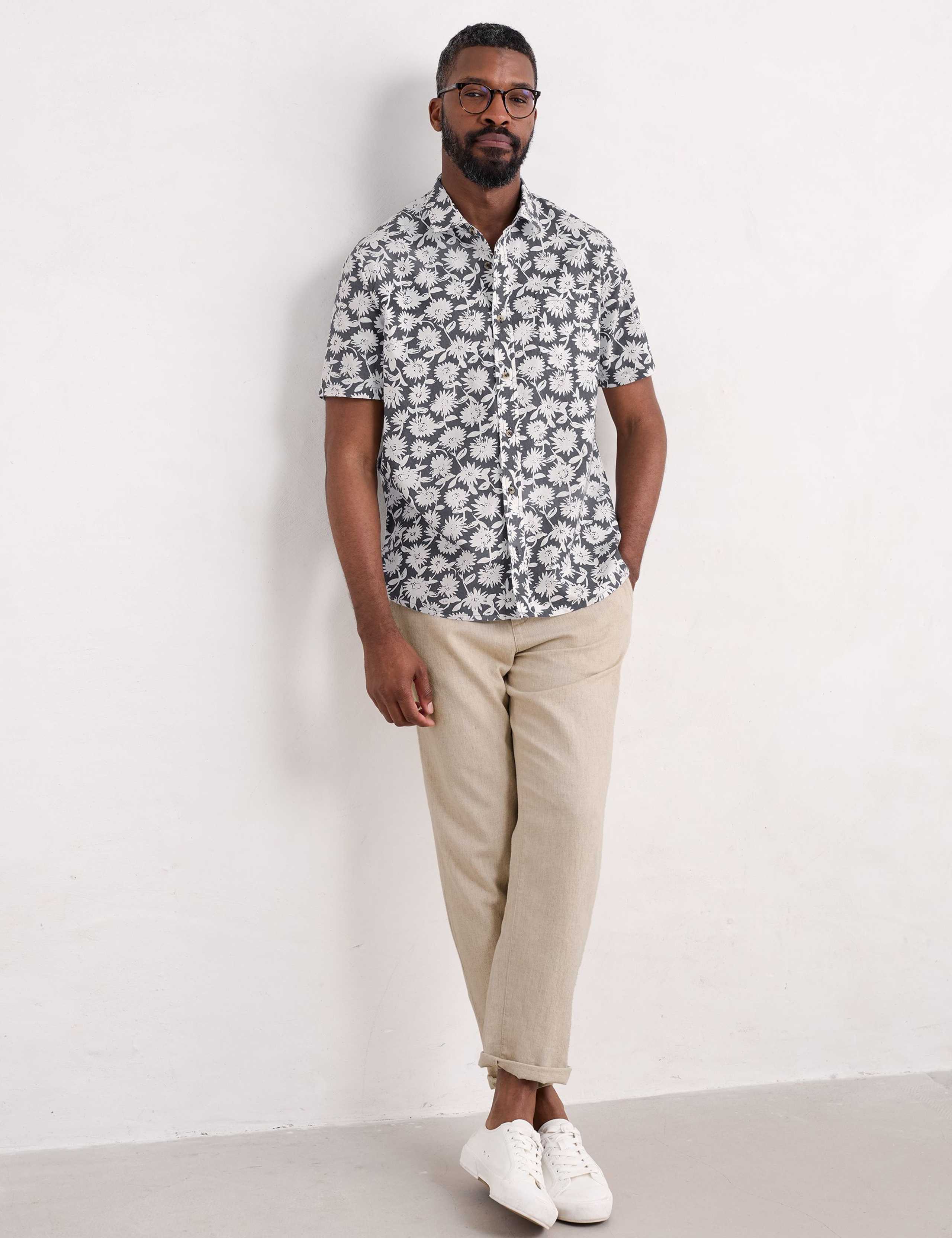 Pure Cotton Print Shirt